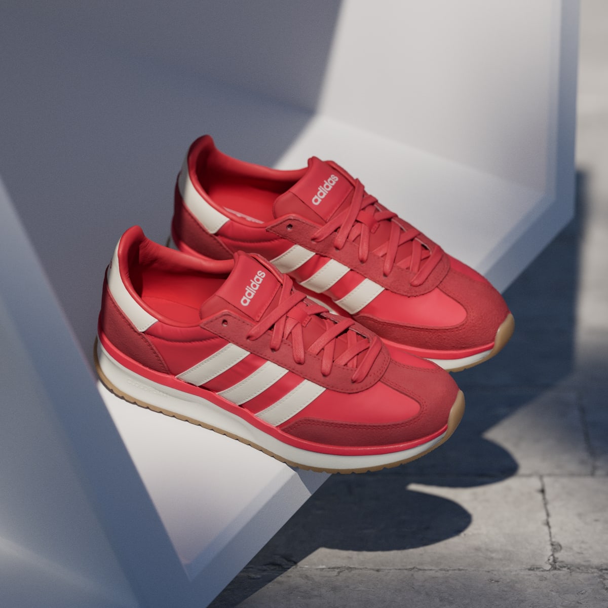 adidas Women's RUN 70s 2.0 Shoes - Pure Ruby / Off White / Better Scarlet