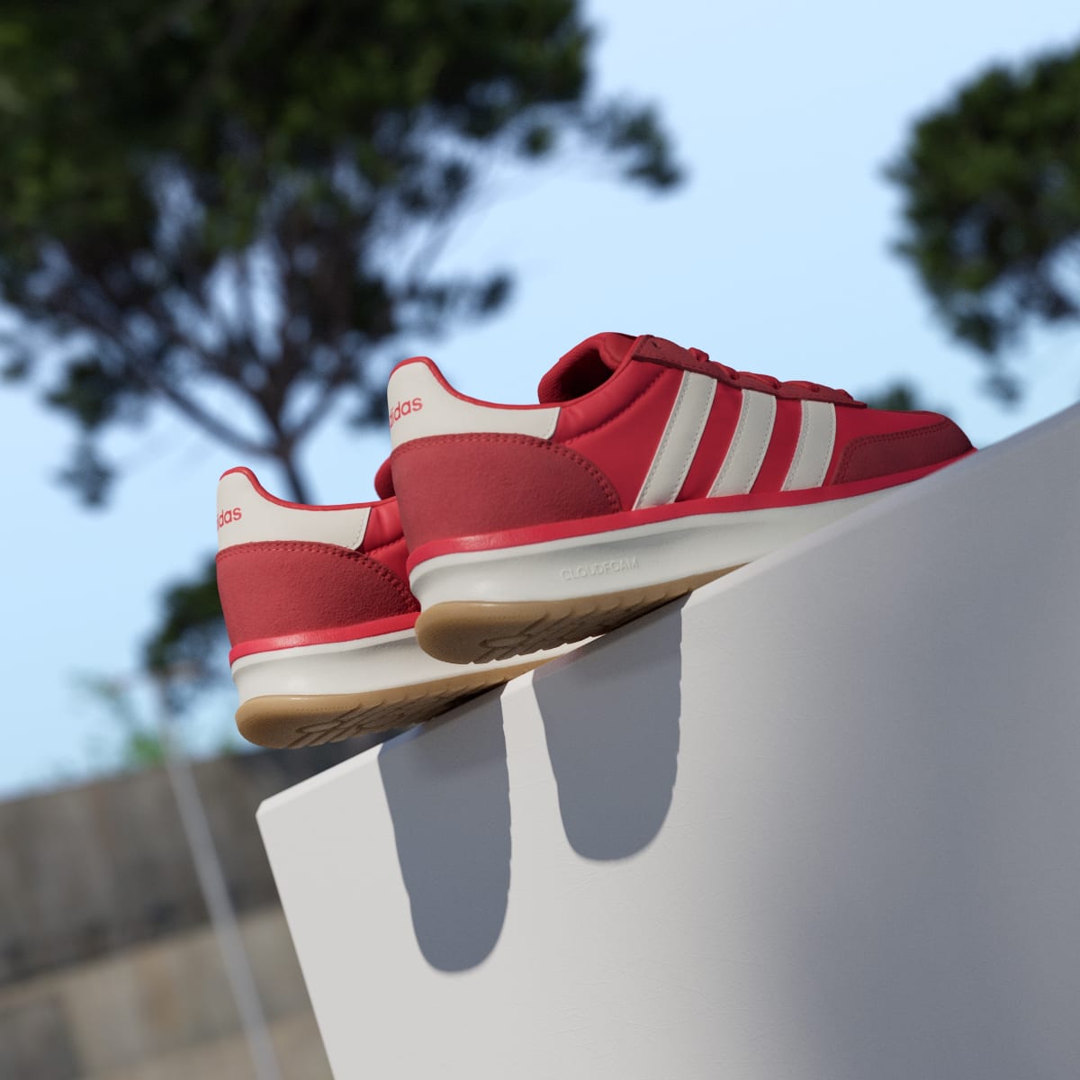 adidas Women's RUN 70s 2.0 Shoes - Pure Ruby / Off White / Better Scarlet