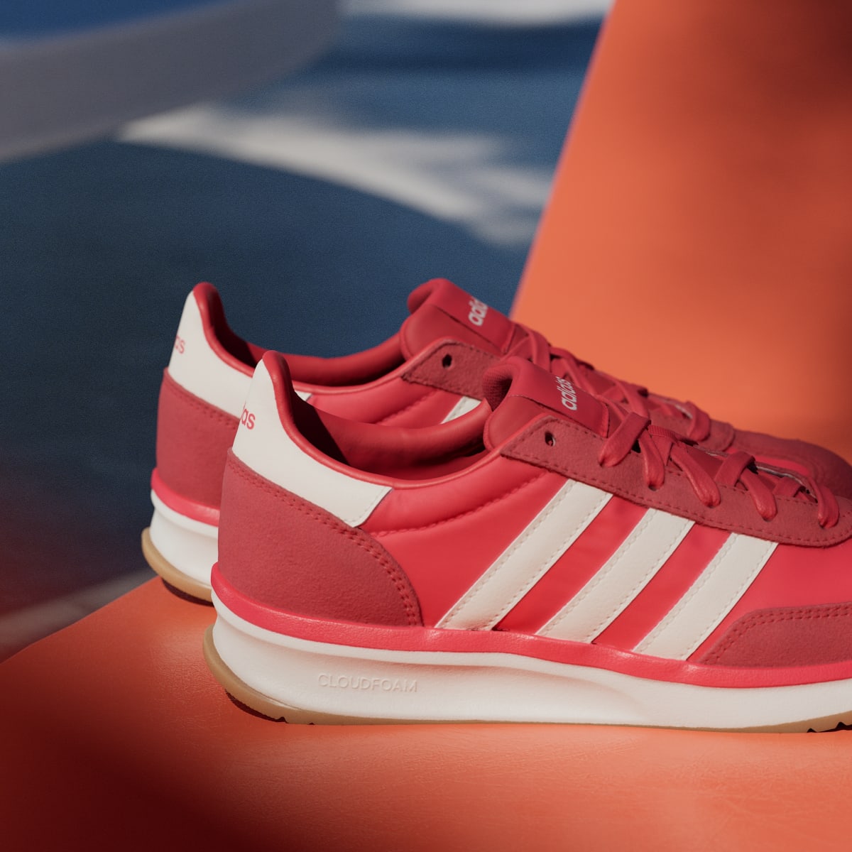 adidas Women's RUN 70s 2.0 Shoes - Pure Ruby / Off White / Better Scarlet