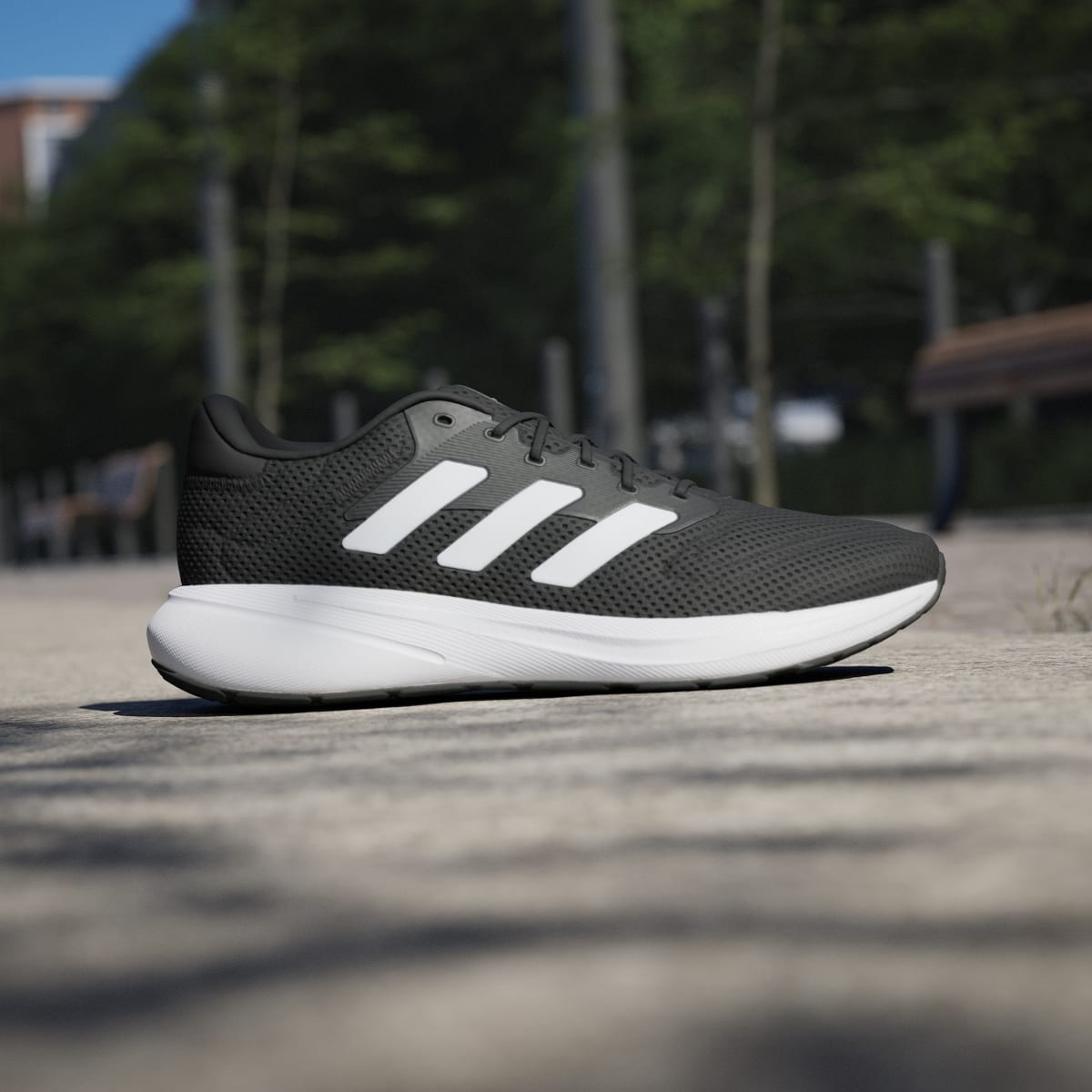 adidas Women's Response Runner Shoes - Core Black / Cloud White / Cloud White
