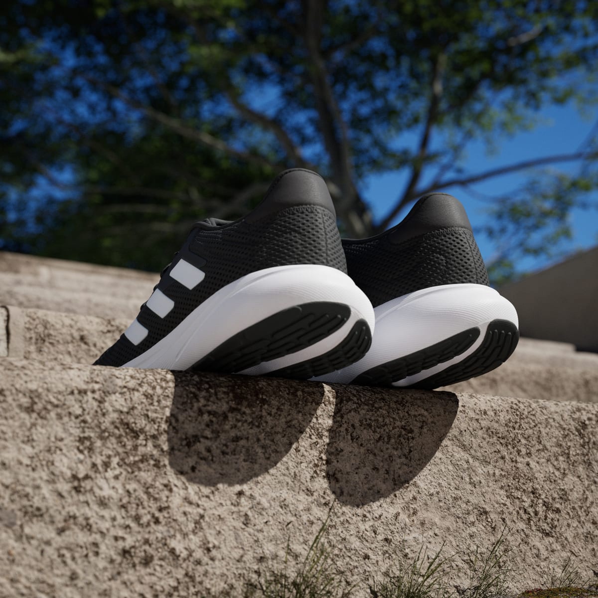 adidas Women's Response Runner Shoes - Core Black / Cloud White / Cloud White
