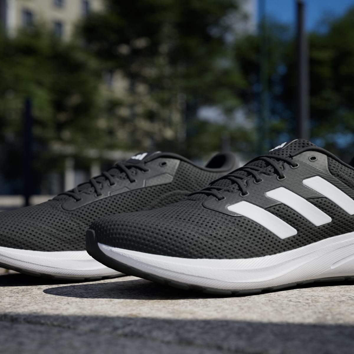 adidas Women's Response Runner Shoes - Core Black / Cloud White / Cloud White