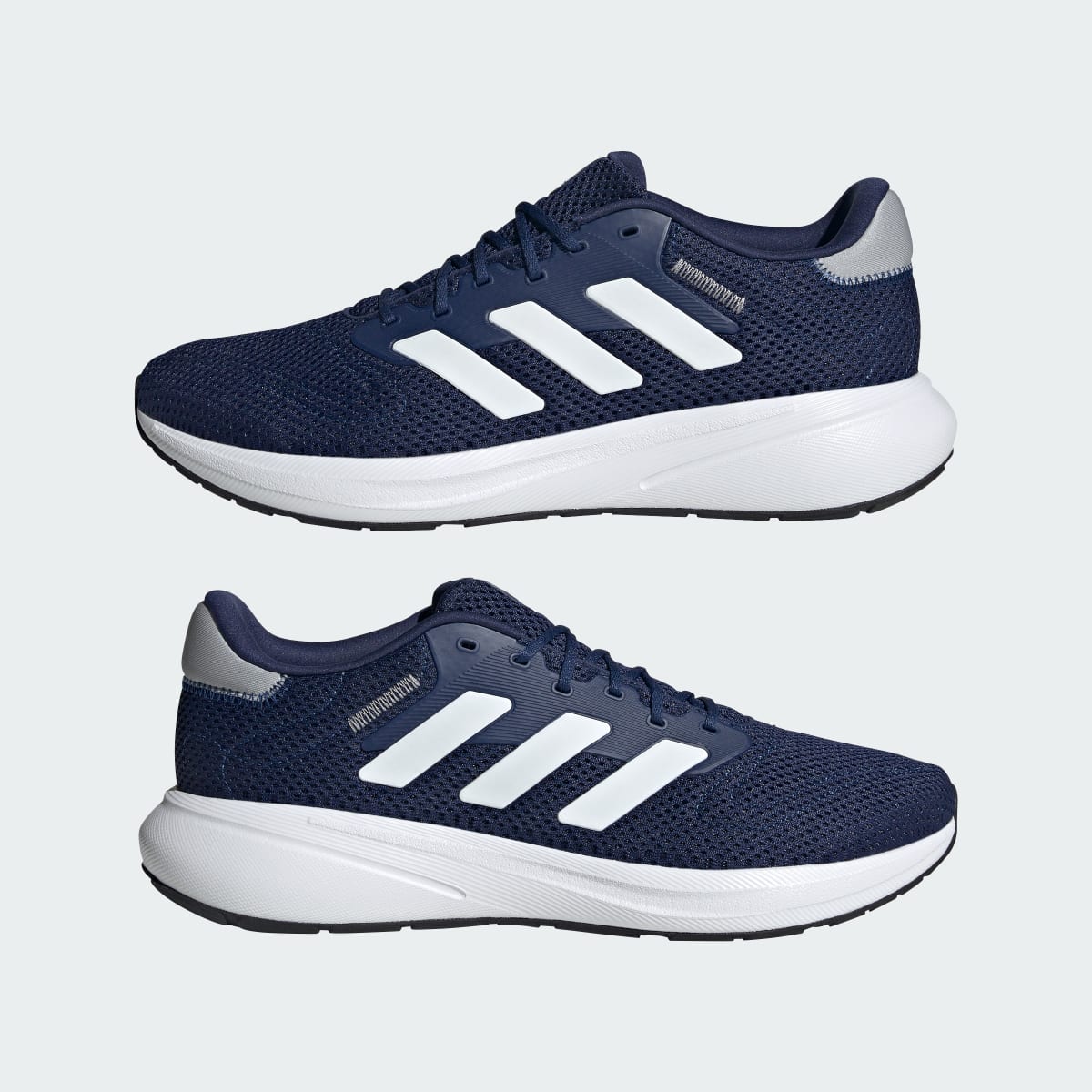 adidas Women's Response Runner Shoes - Dark Blue / Cloud White / Halo Silver