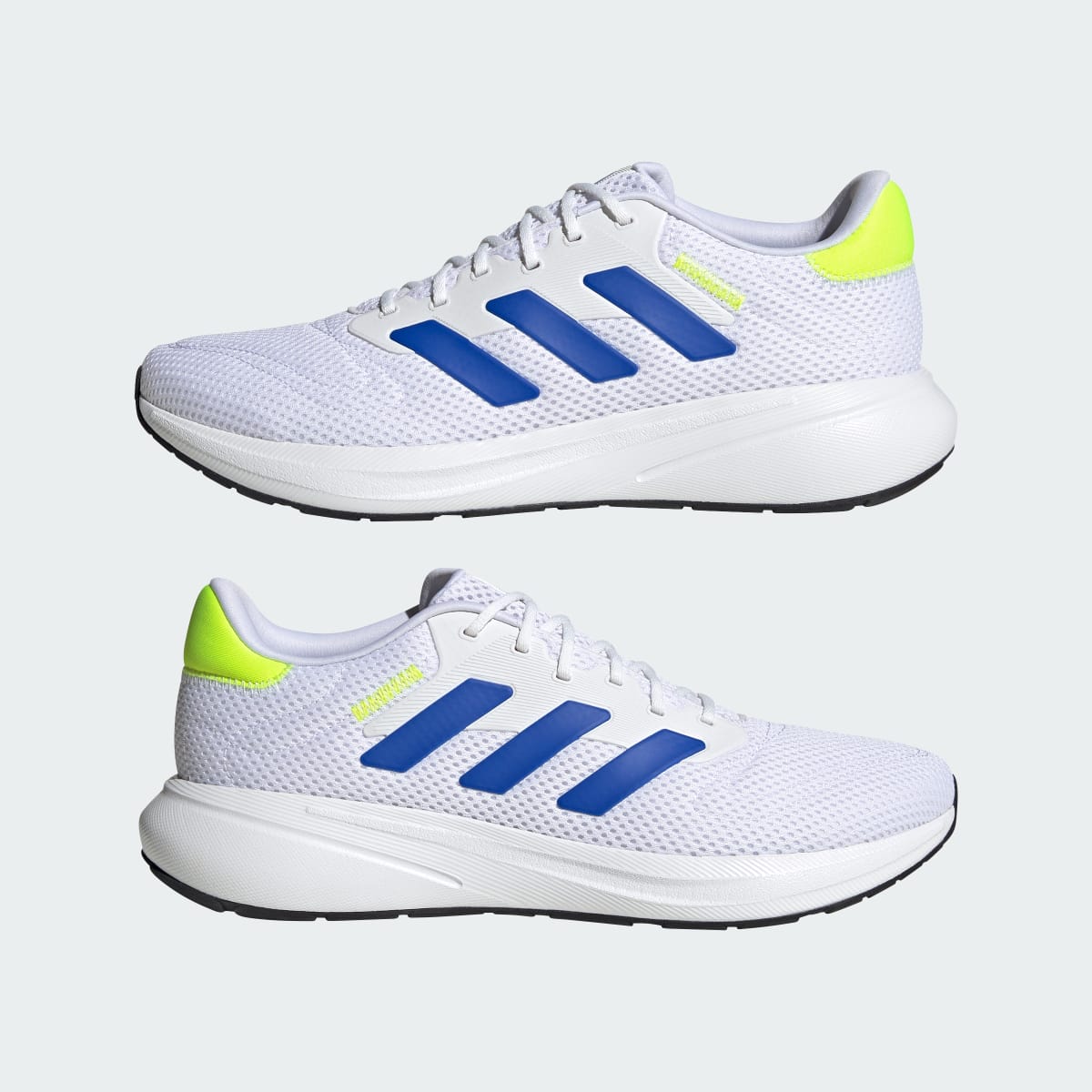 adidas Women's Response Runner Shoes - Cloud White / Lucid Blue / Lucid Lemon