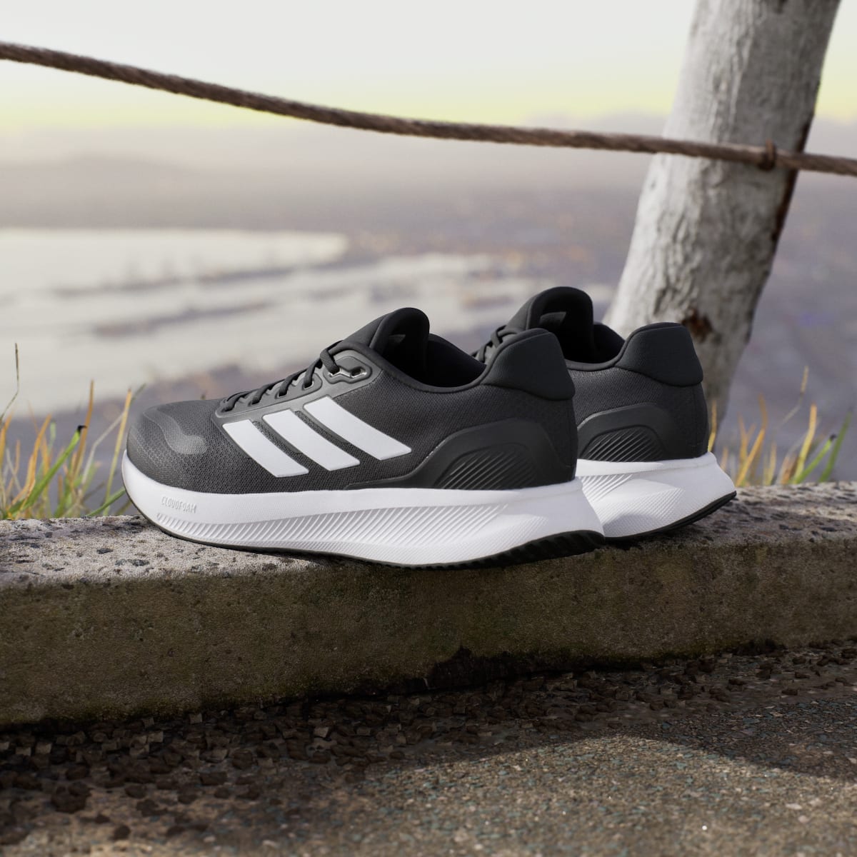 adidas Men's Runfalcon 5 Running Shoes - Core Black / Cloud White / Core Black