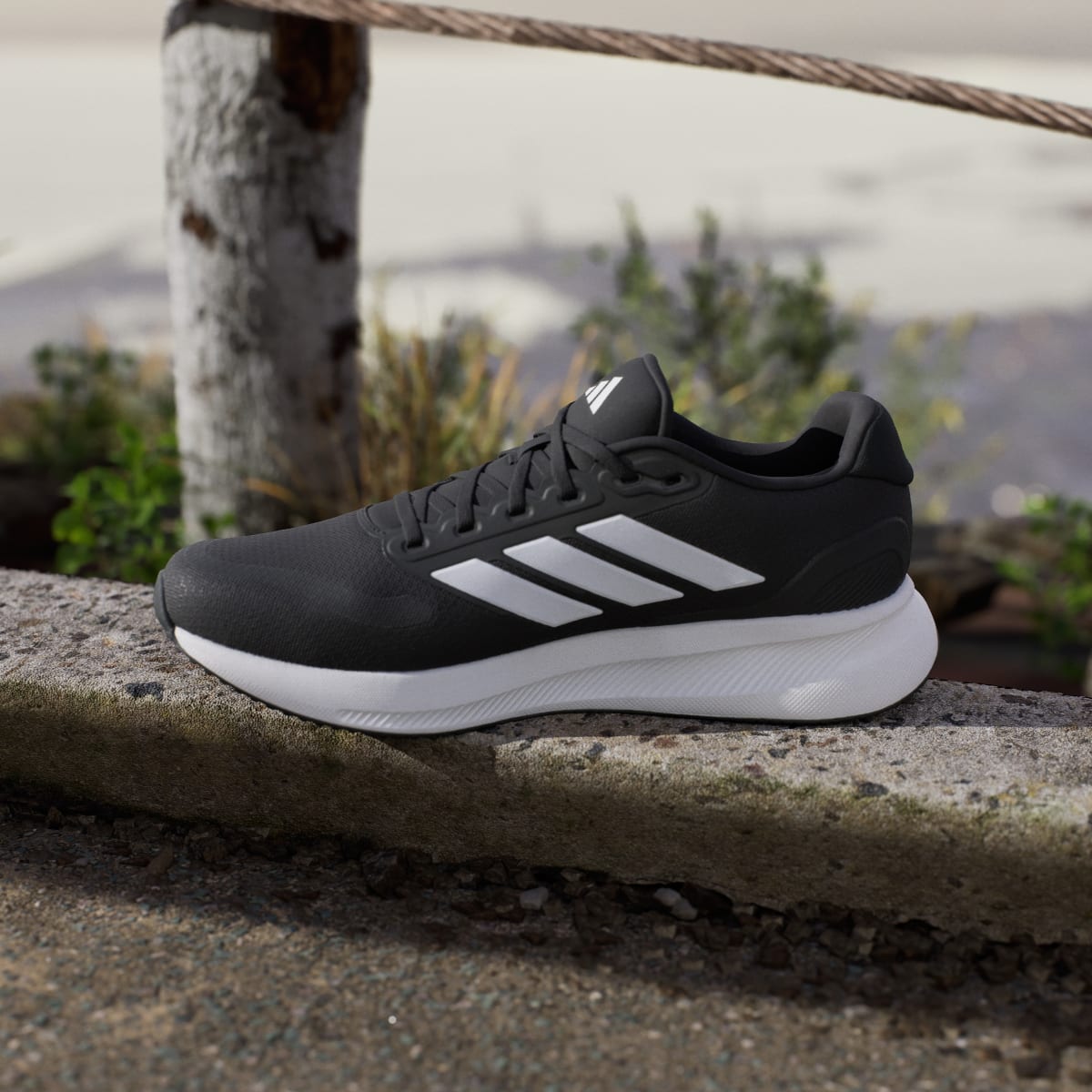 adidas Men's Runfalcon 5 Running Shoes - Core Black / Cloud White / Core Black