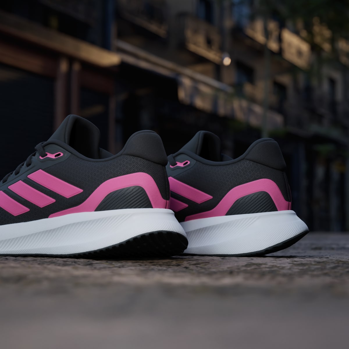 adidas Women's Runfalcon 5 Running Shoes - Core Black / Pink Fusion / Cloud White