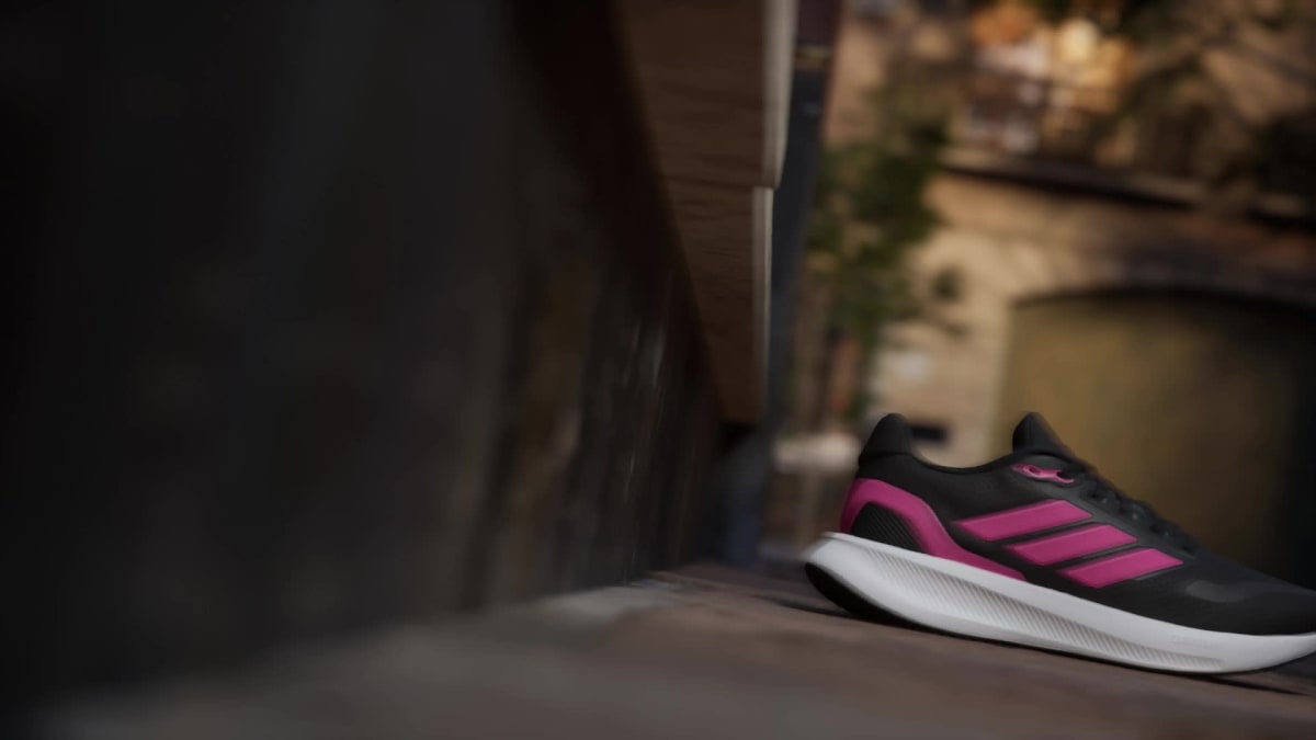 adidas Women's Runfalcon 5 Running Shoes - Core Black / Pink Fusion / Cloud White