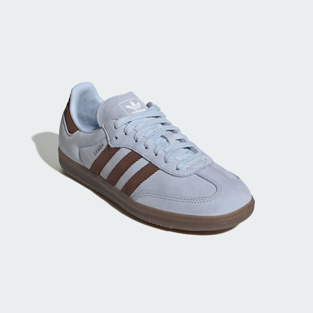 adidas Women's Samba OG Shoes - Crystal Sky / Earth Strata / Cloud White