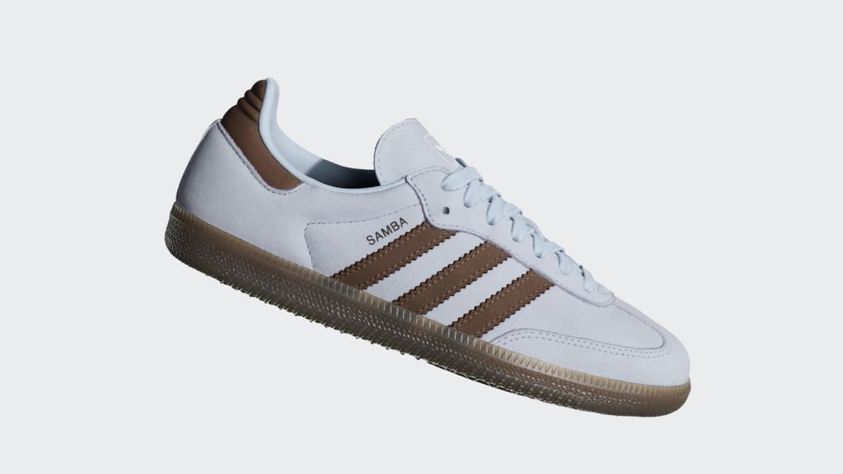adidas Women's Samba OG Shoes - Crystal Sky / Earth Strata / Cloud White