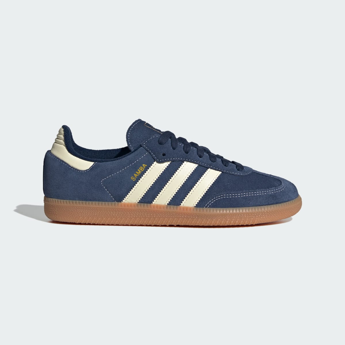 adidas Women's Samba OG Shoes - Night Indigo / Warm Vanilla / Gum