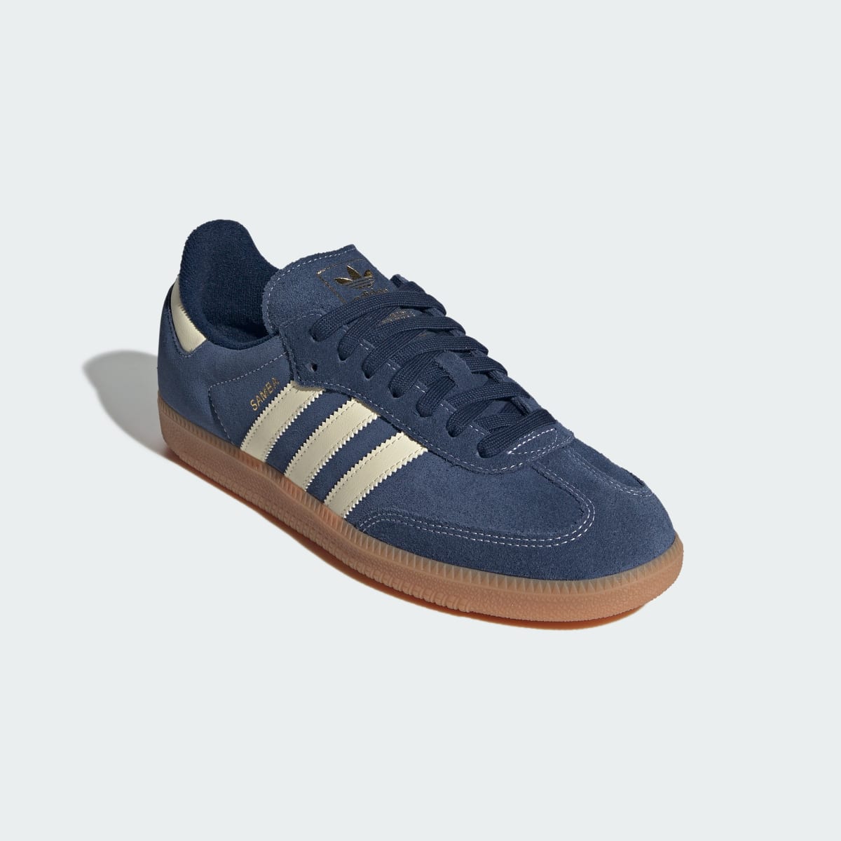 adidas Women's Samba OG Shoes - Night Indigo / Warm Vanilla / Gum