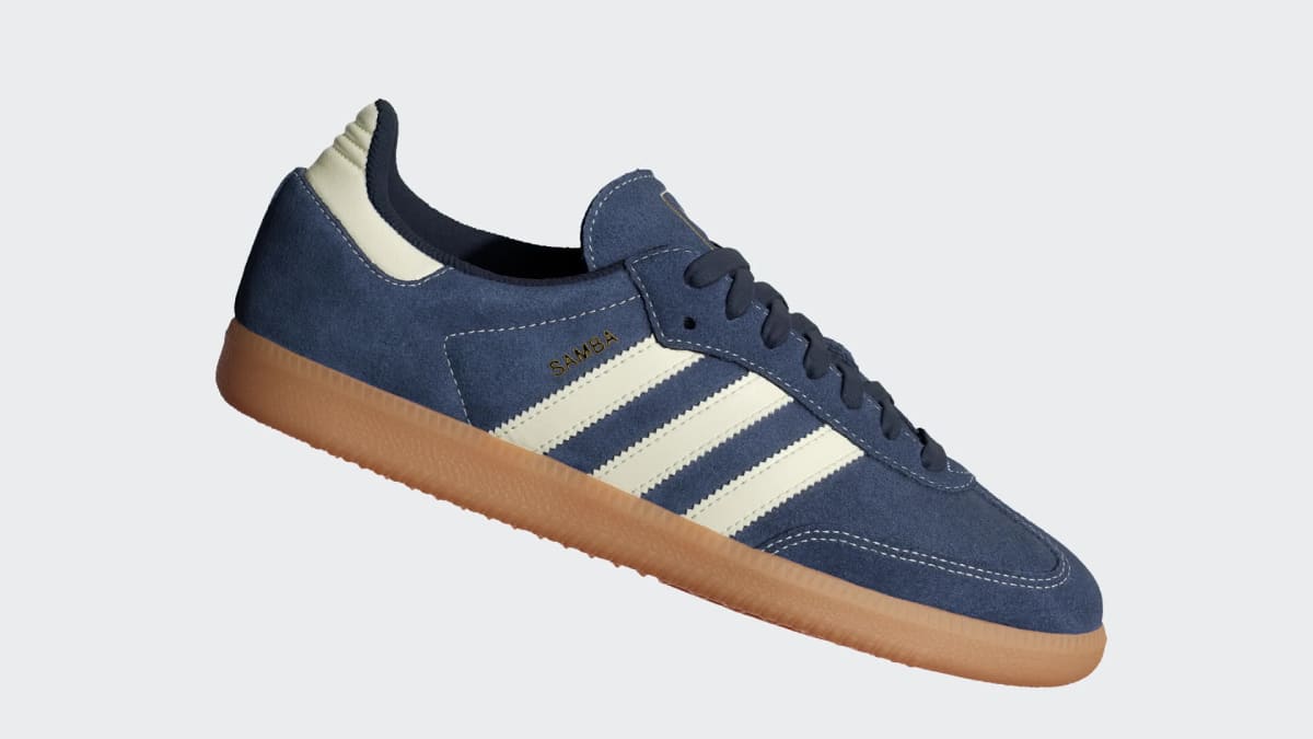adidas Women's Samba OG Shoes - Night Indigo / Warm Vanilla / Gum