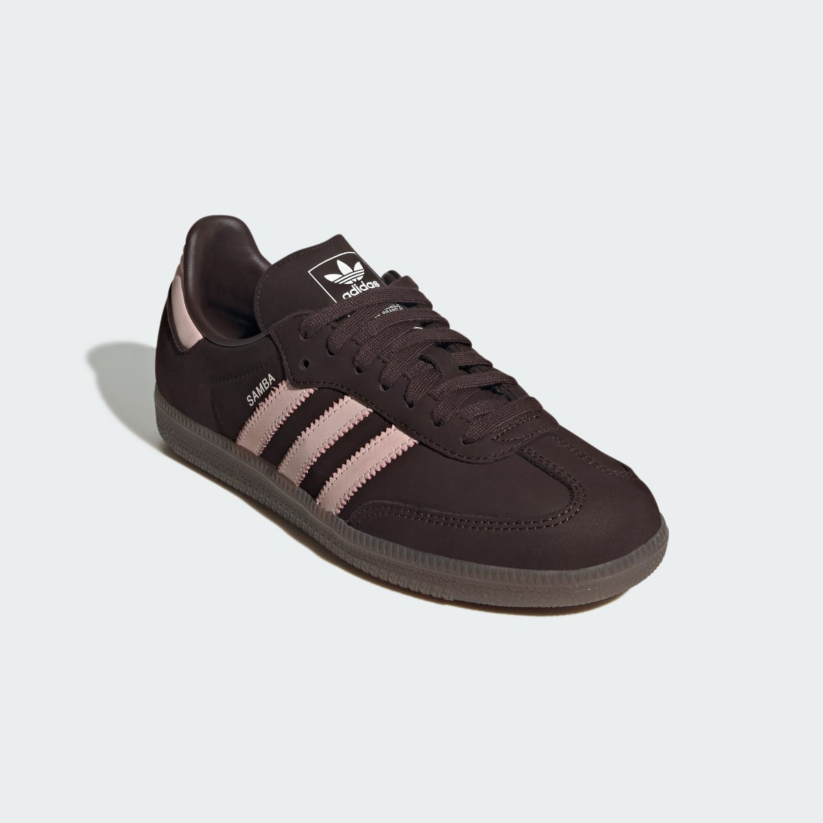 adidas Women's Samba OG Shoes - Aurora Coffee / Sandy Pink / Cloud White