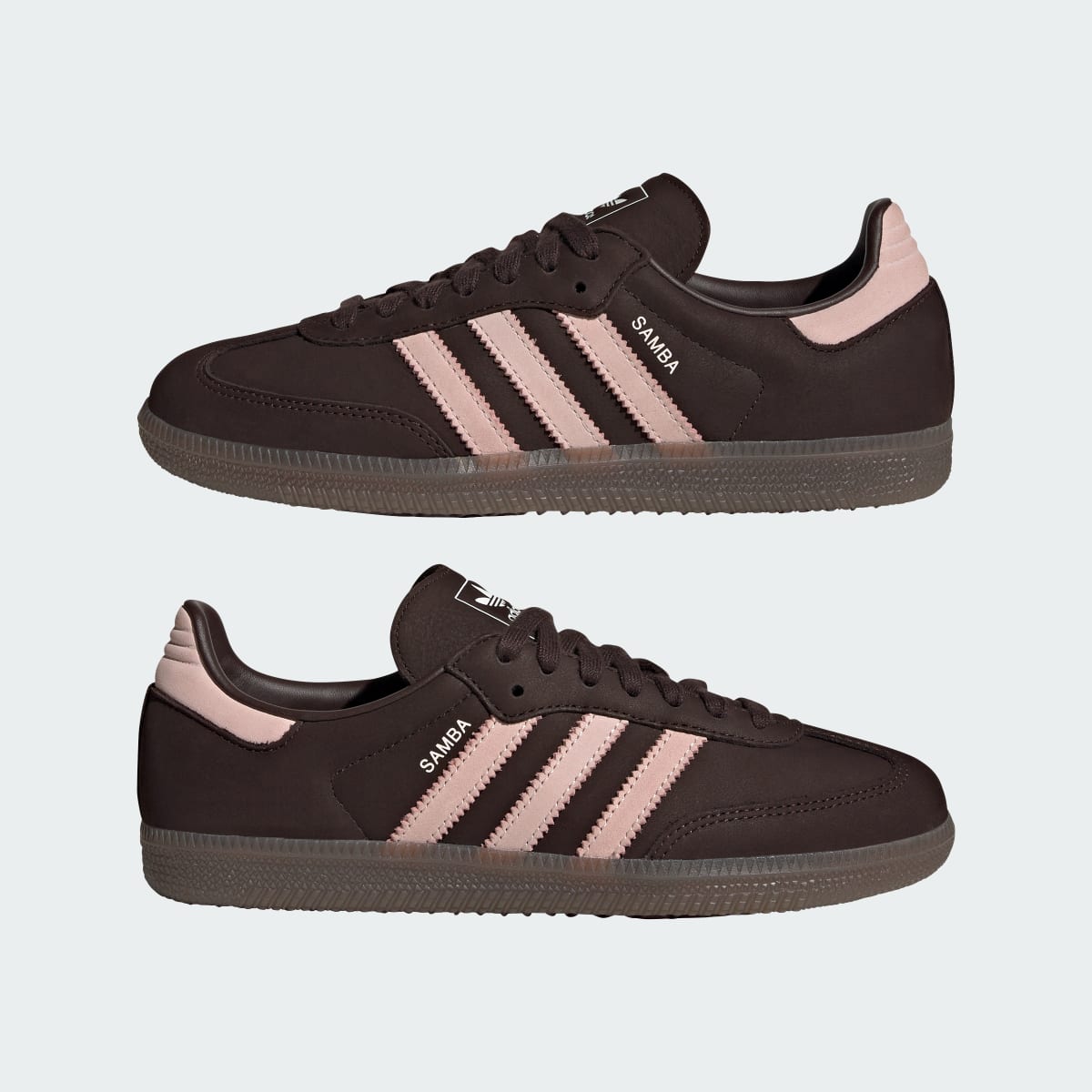 adidas Women's Samba OG Shoes - Aurora Coffee / Sandy Pink / Cloud White