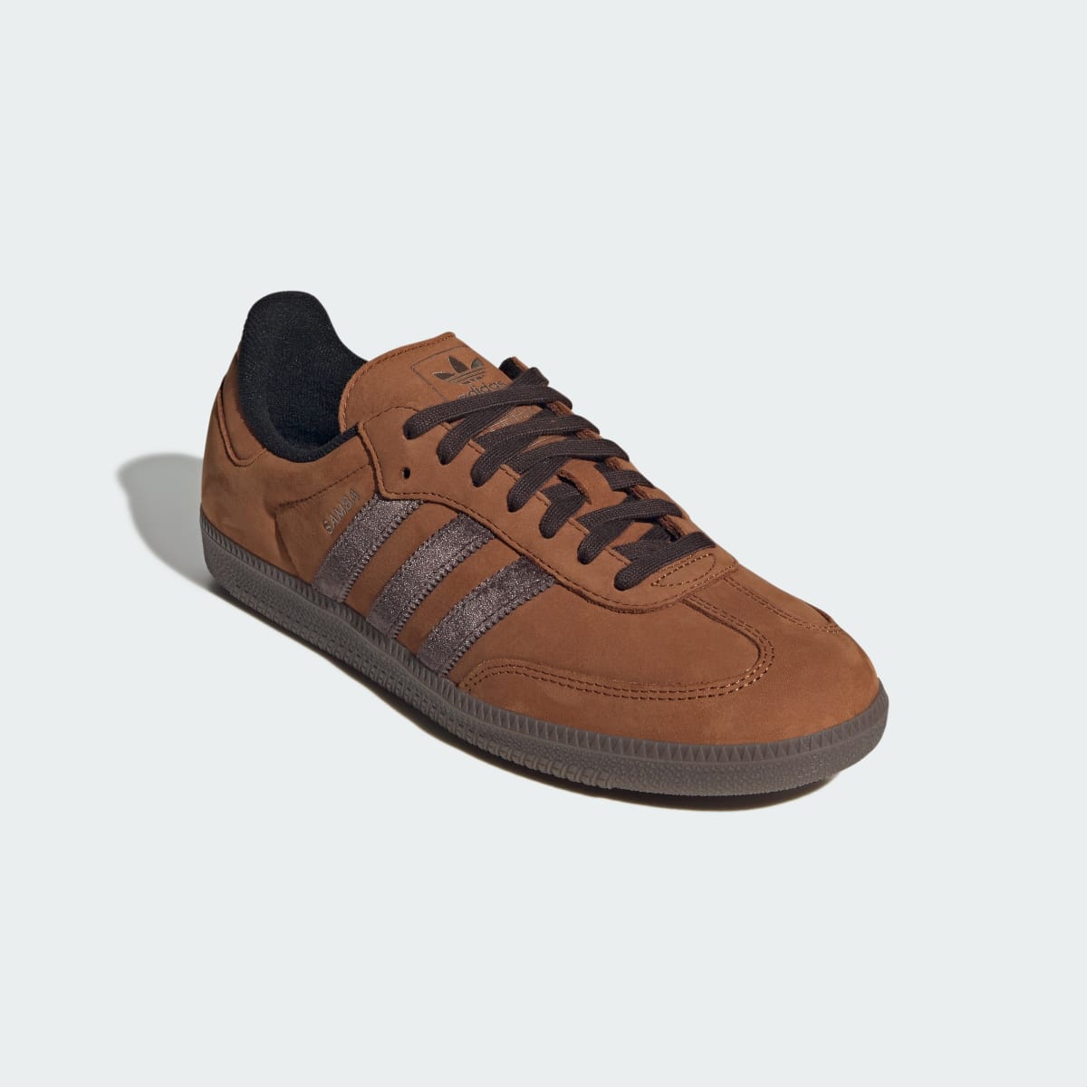 adidas Women's Samba OG Shoes - Dusky Bronze / Aurora Coffee / Gum
