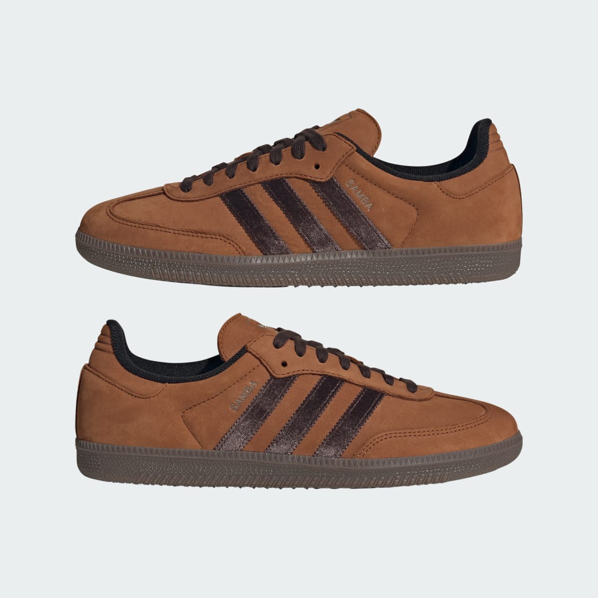 adidas Women's Samba OG Shoes - Dusky Bronze / Aurora Coffee / Gum