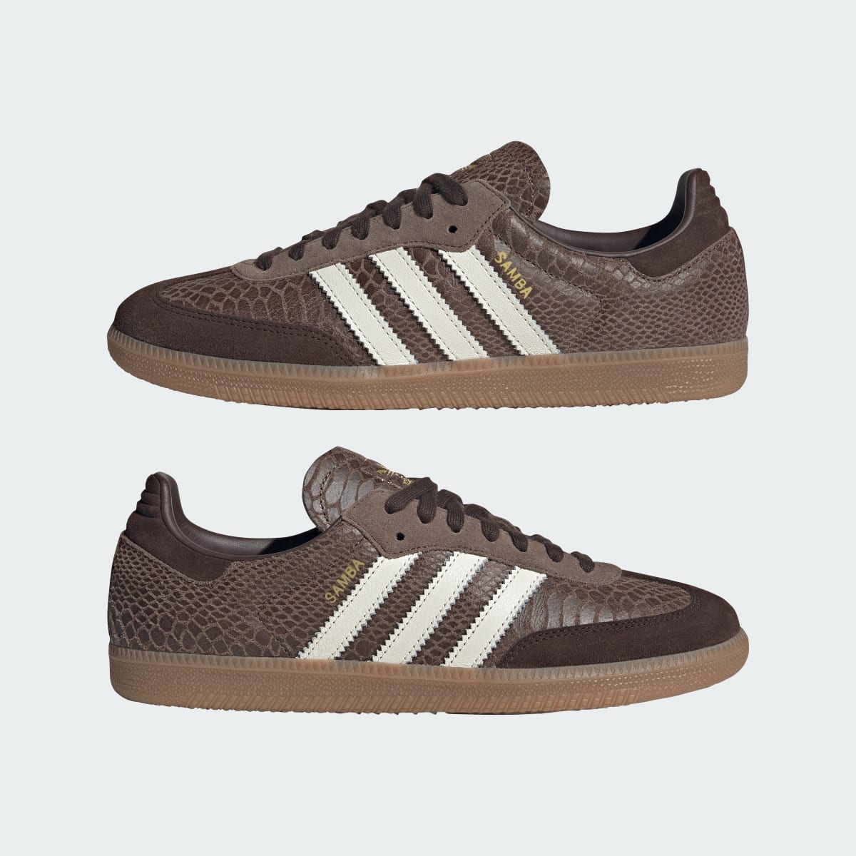 adidas Women's Samba OG Shoes - Earth Strata / Off White / Gum