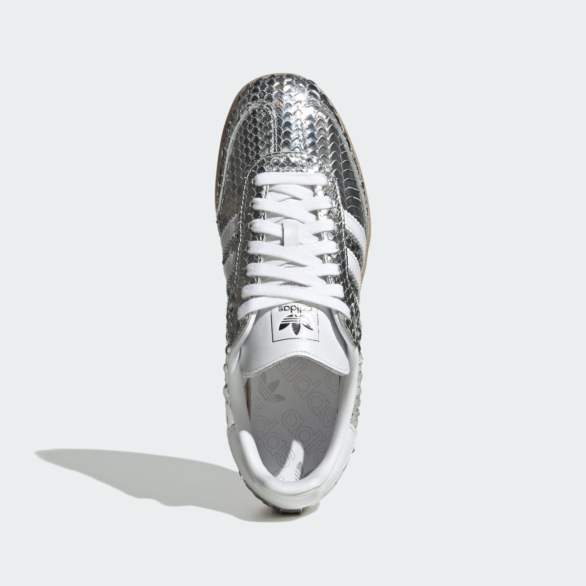adidas Women's Samba Shoes - Silver Metallic / Cloud White / Gum