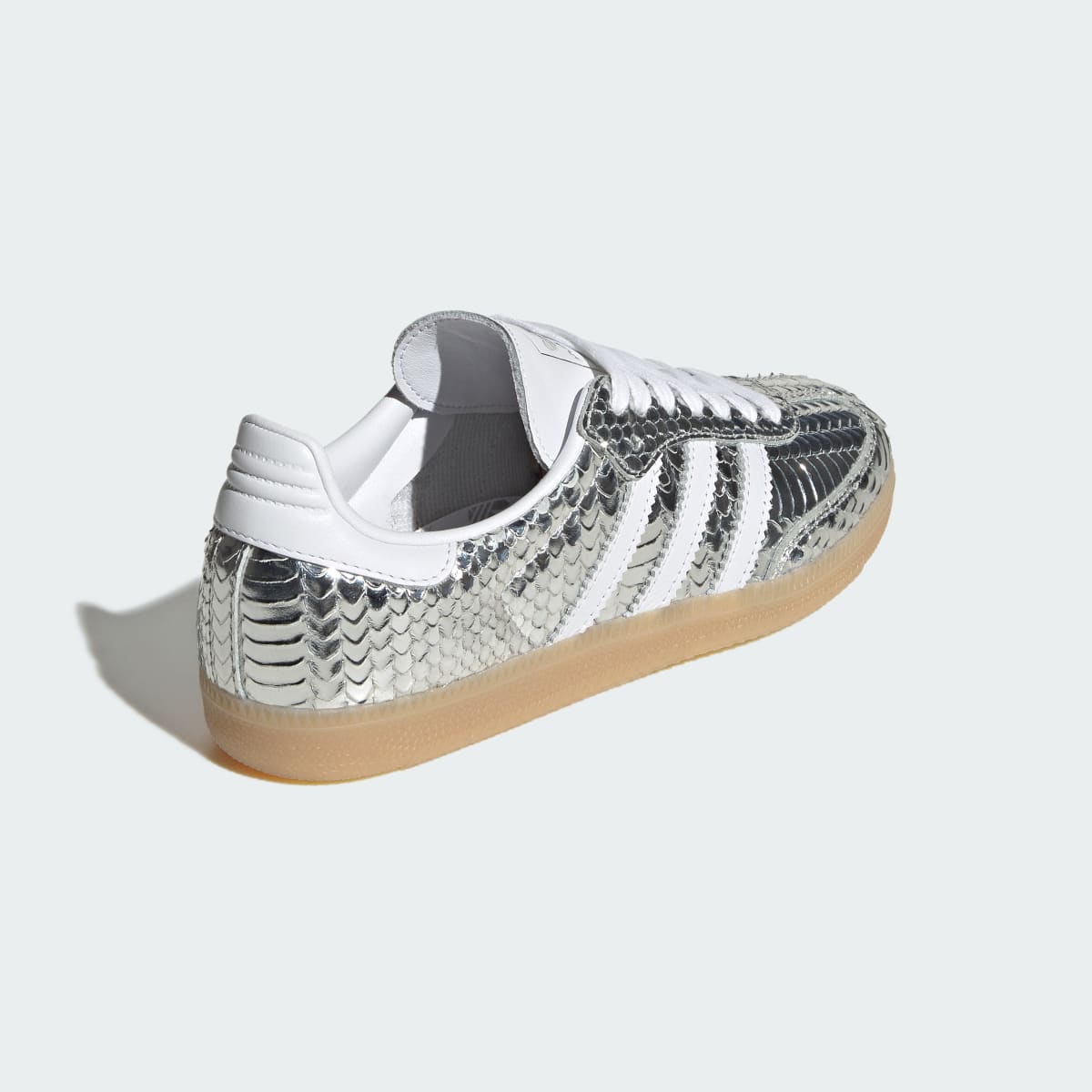 adidas Women's Samba Shoes - Silver Metallic / Cloud White / Gum