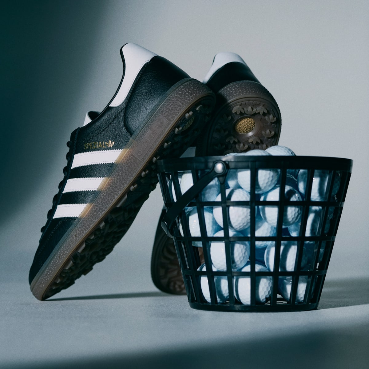 adidas Women's Spezial Spikeless Golf Shoes - Core Black / Cloud White / Gum