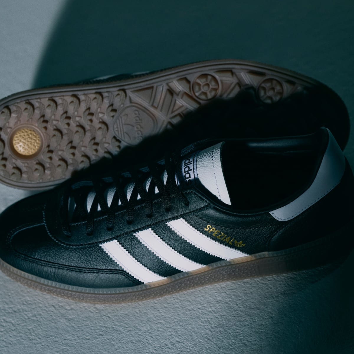 adidas Women's Spezial Spikeless Golf Shoes - Core Black / Cloud White / Gum