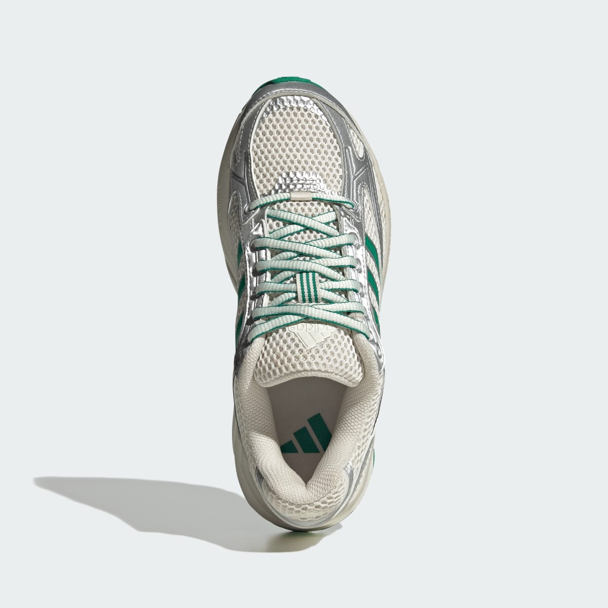 adidas Women's Spiritain 2000 Shoes - Chalk White / Silver Metallic / Court Green