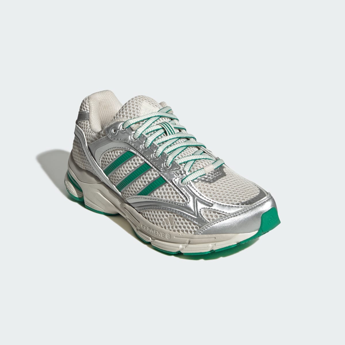adidas Women's Spiritain 2000 Shoes - Chalk White / Silver Metallic / Court Green