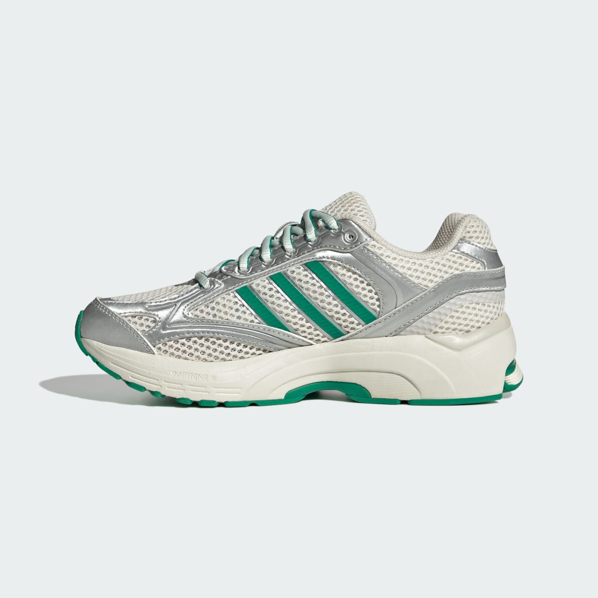 adidas Women's Spiritain 2000 Shoes - Chalk White / Silver Metallic / Court Green