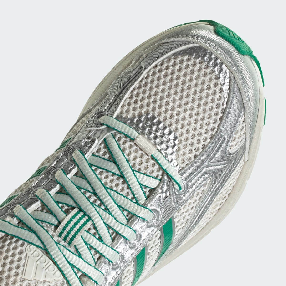 adidas Women's Spiritain 2000 Shoes - Chalk White / Silver Metallic / Court Green