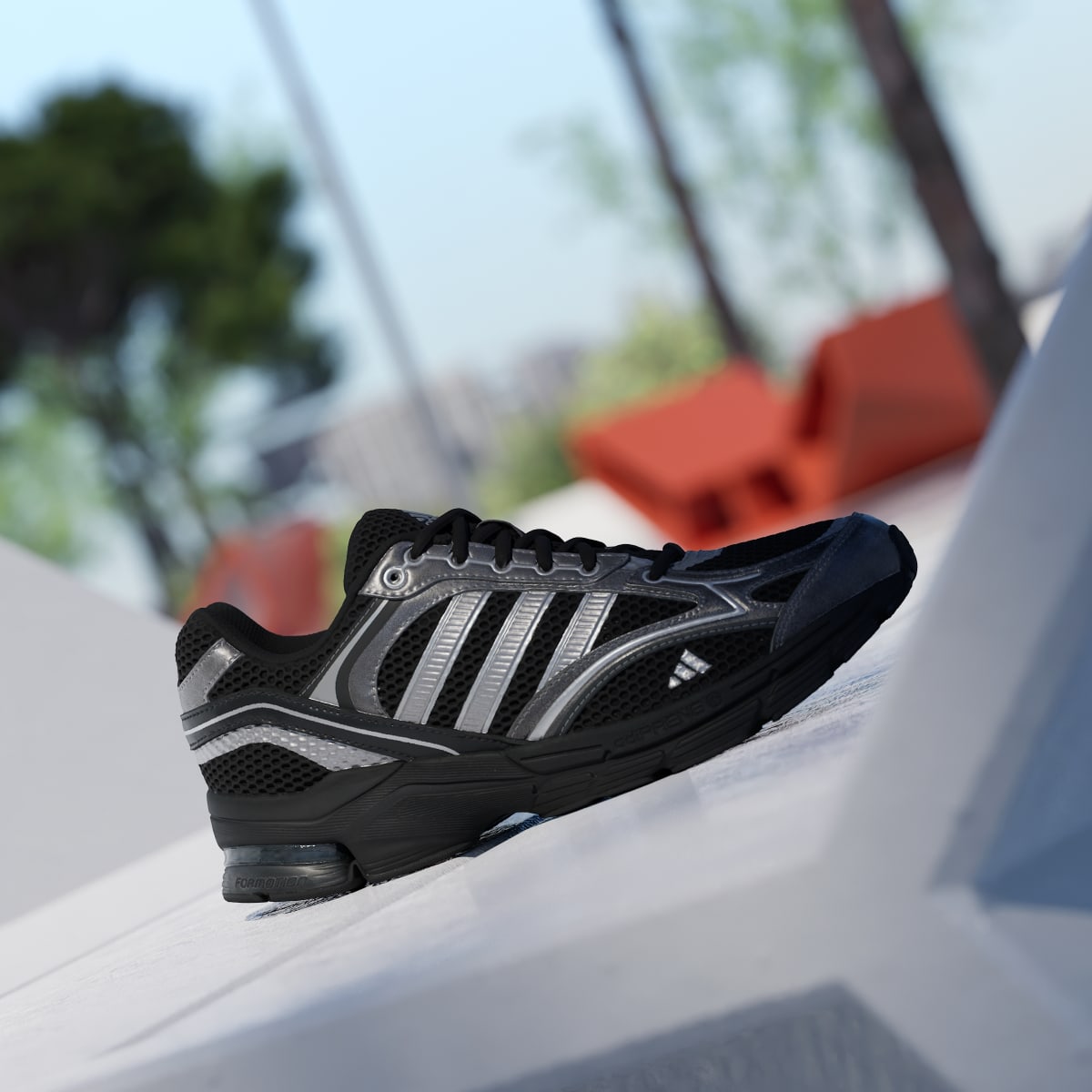 adidas Women's Spiritain 2000 Shoes - Core Black / Iron Metallic / Matte Silver