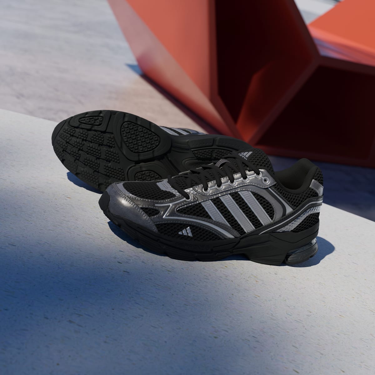 adidas Women's Spiritain 2000 Shoes - Core Black / Iron Metallic / Matte Silver