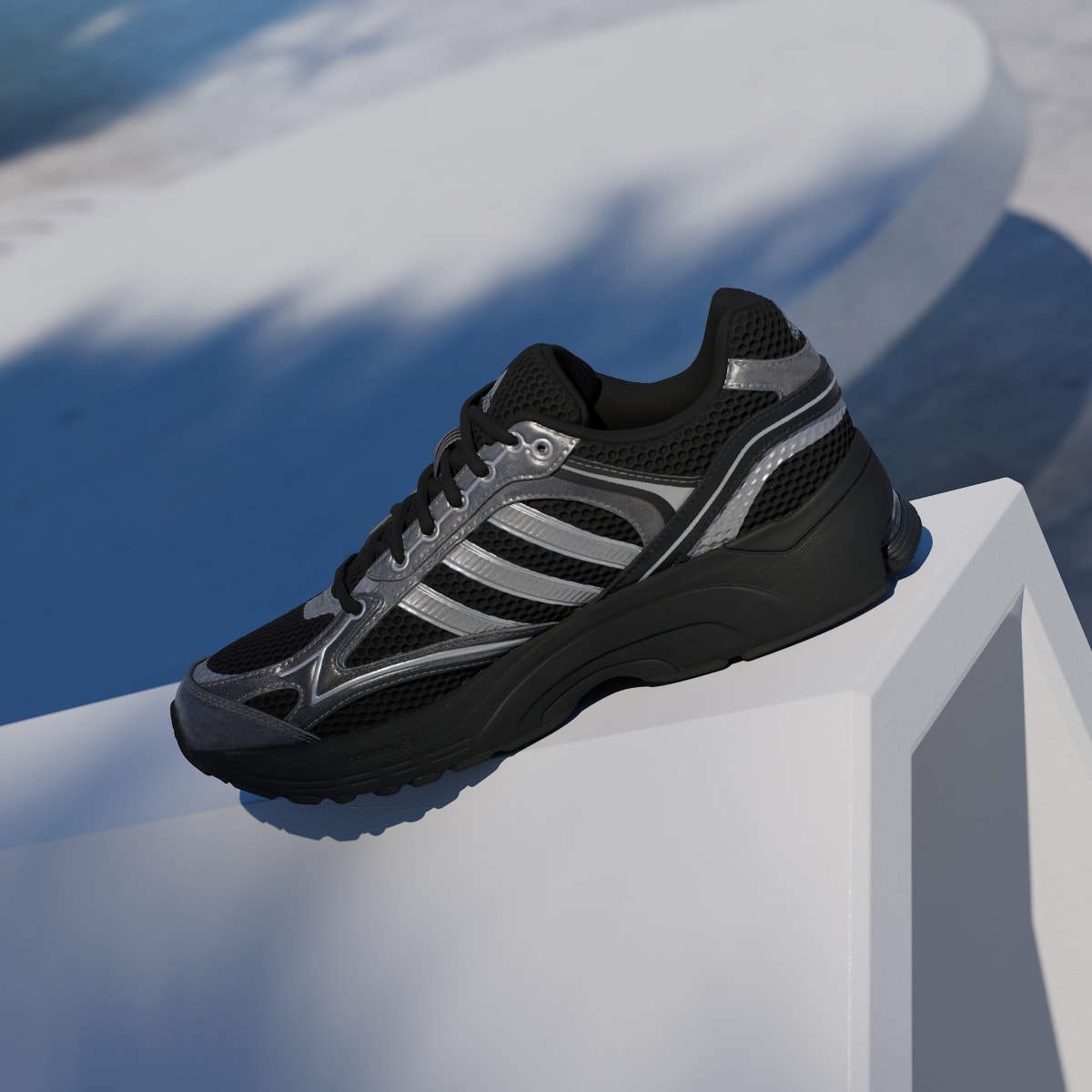 adidas Women's Spiritain 2000 Shoes - Core Black / Iron Metallic / Matte Silver