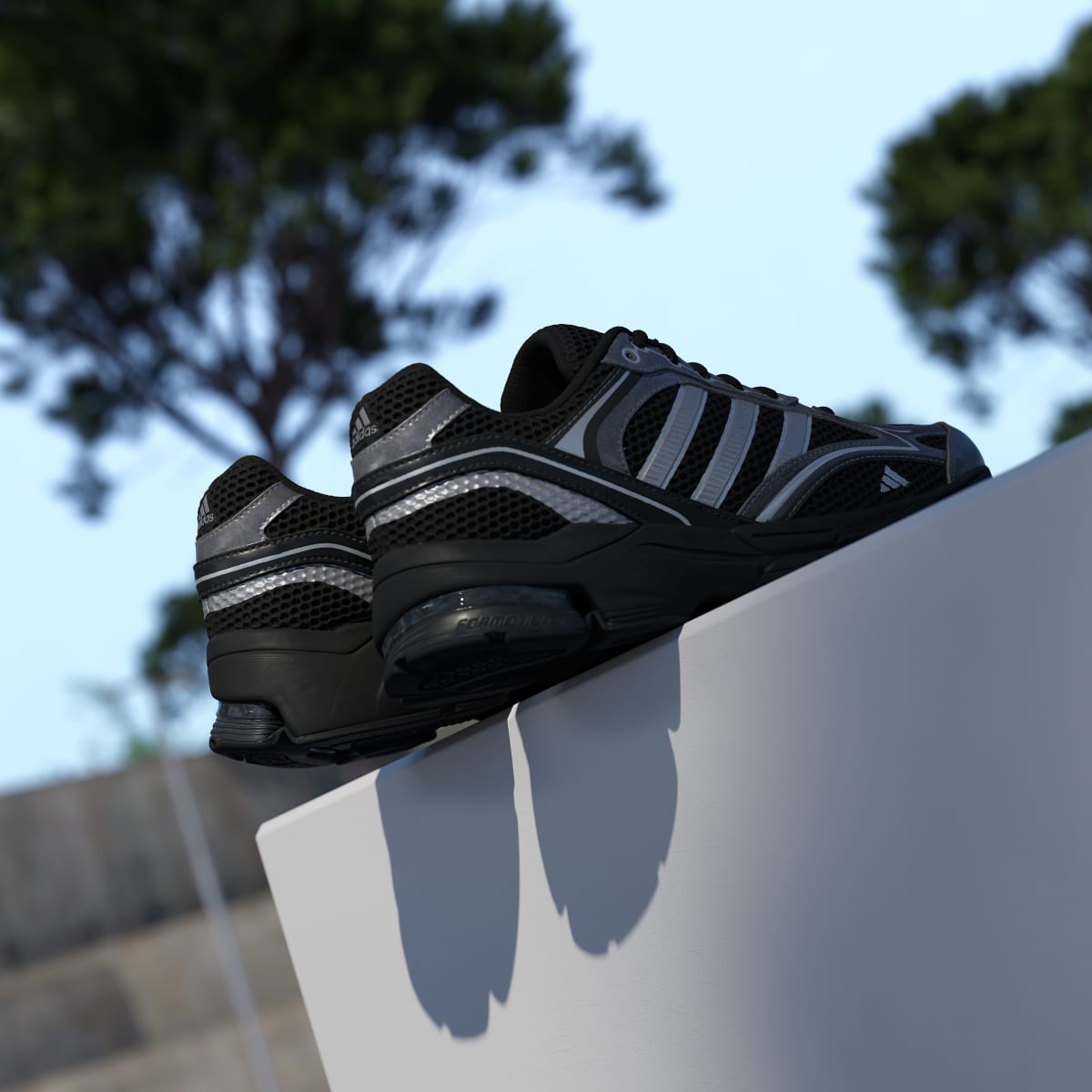 adidas Women's Spiritain 2000 Shoes - Core Black / Iron Metallic / Matte Silver