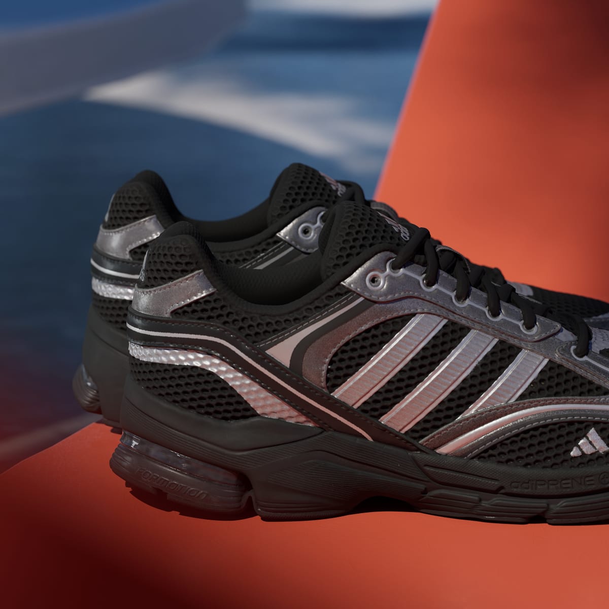 adidas Women's Spiritain 2000 Shoes - Core Black / Iron Metallic / Matte Silver