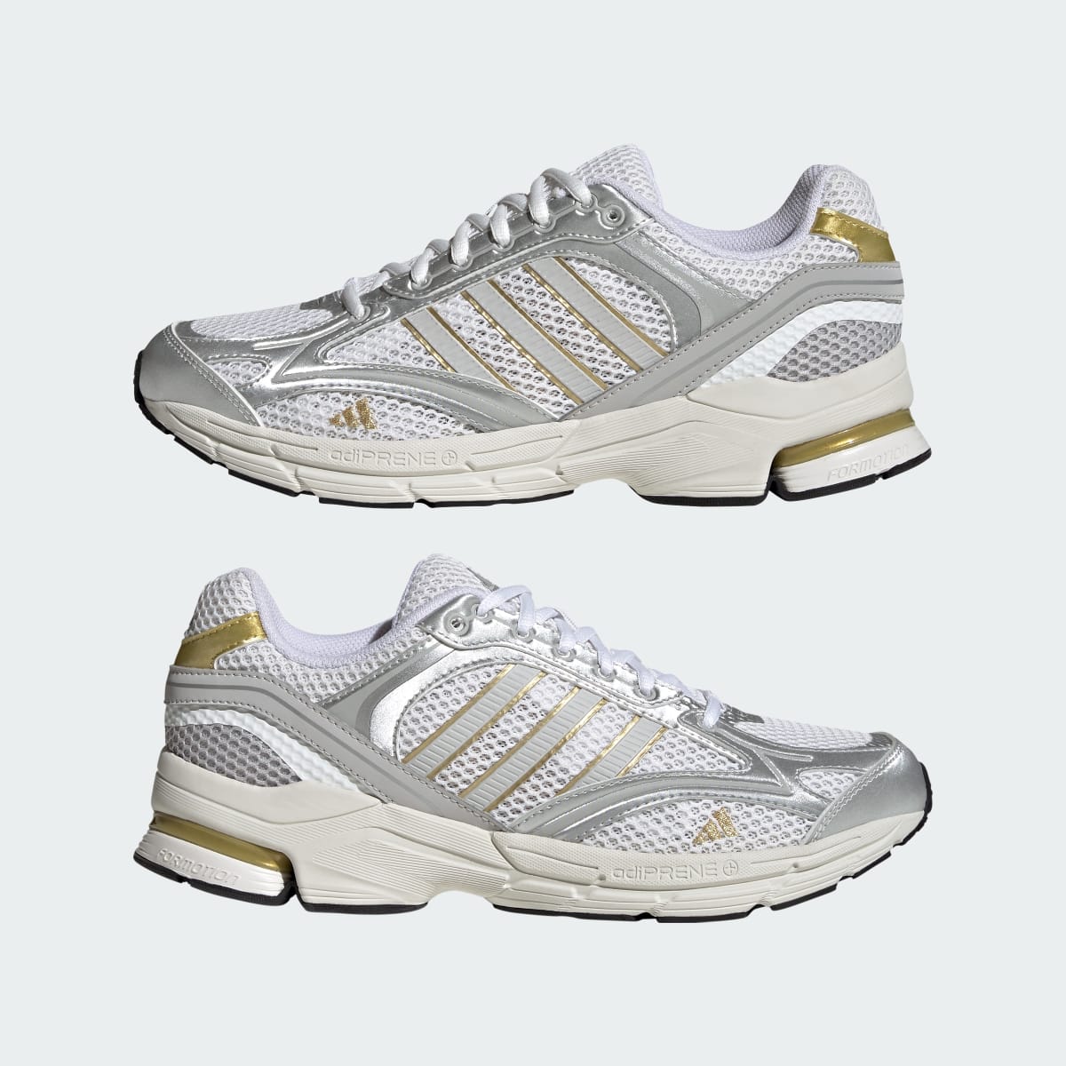 adidas Women's Spiritain 2000 Shoes - Cloud White / Light Solid Grey / Gold Metallic