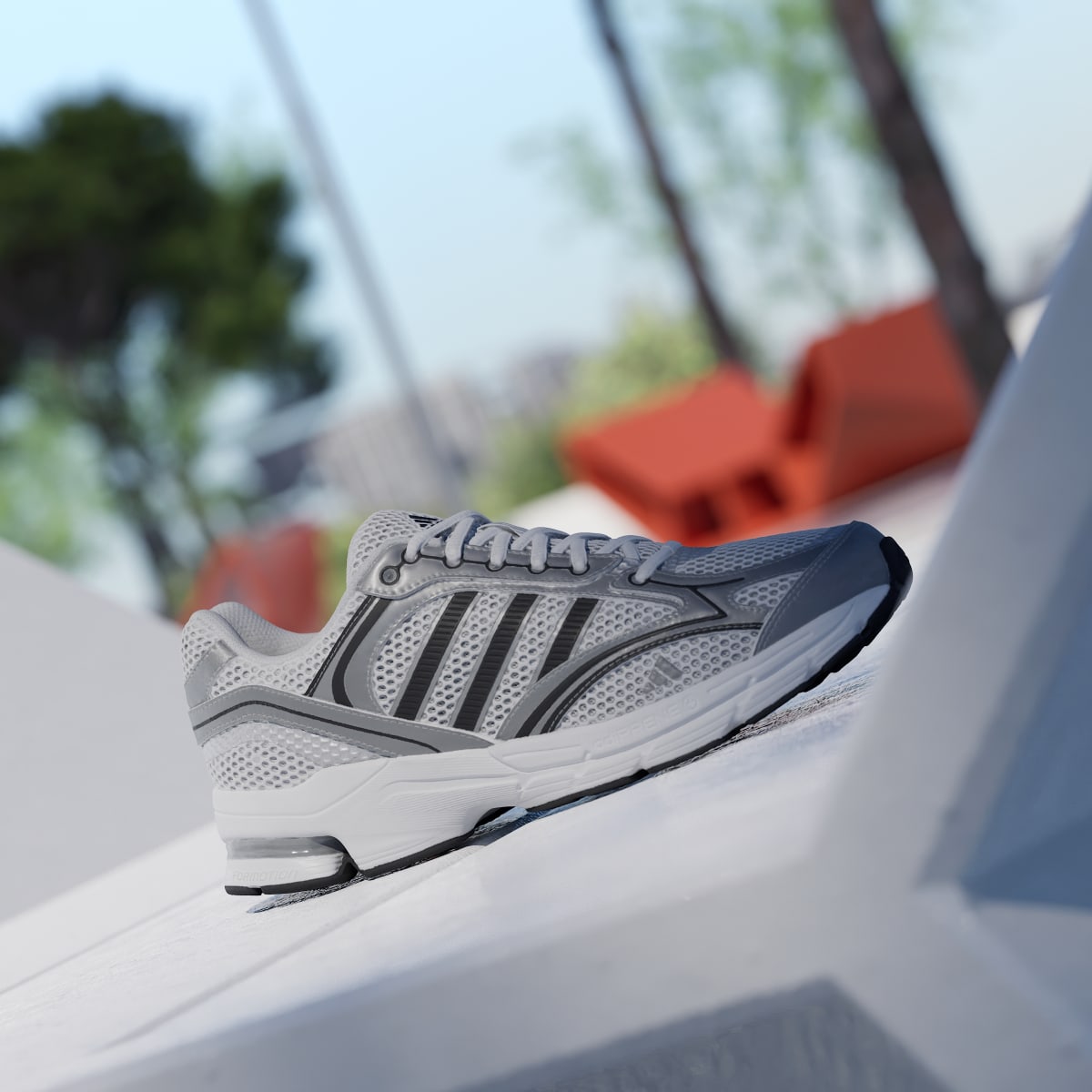 adidas Women's Spiritain 2000 Shoes - Cloud White / Silver Metallic / Core Black
