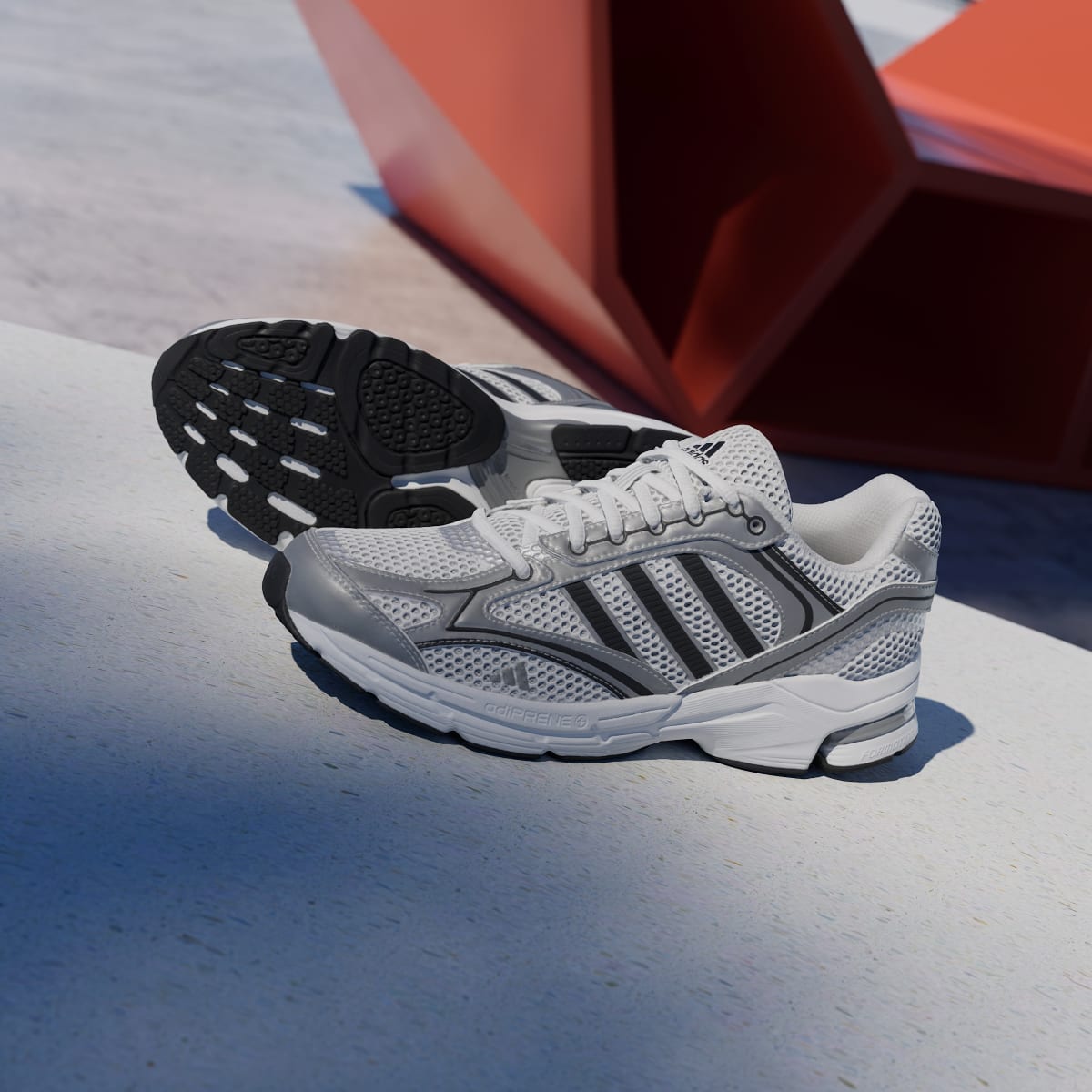 adidas Women's Spiritain 2000 Shoes - Cloud White / Silver Metallic / Core Black
