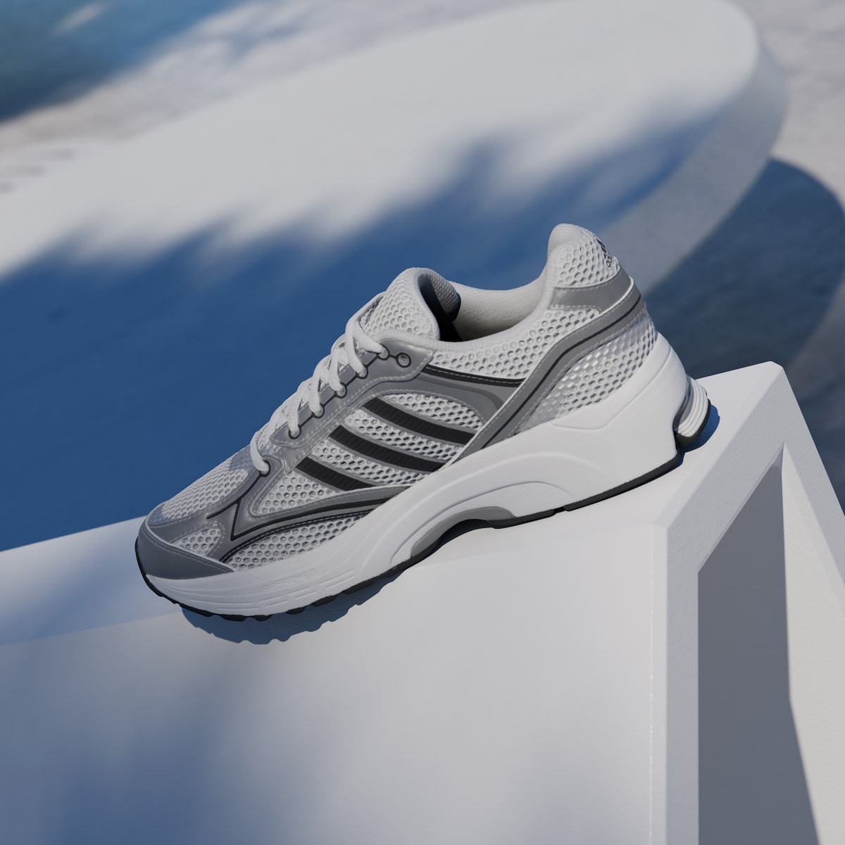 adidas Women's Spiritain 2000 Shoes - Cloud White / Silver Metallic / Core Black