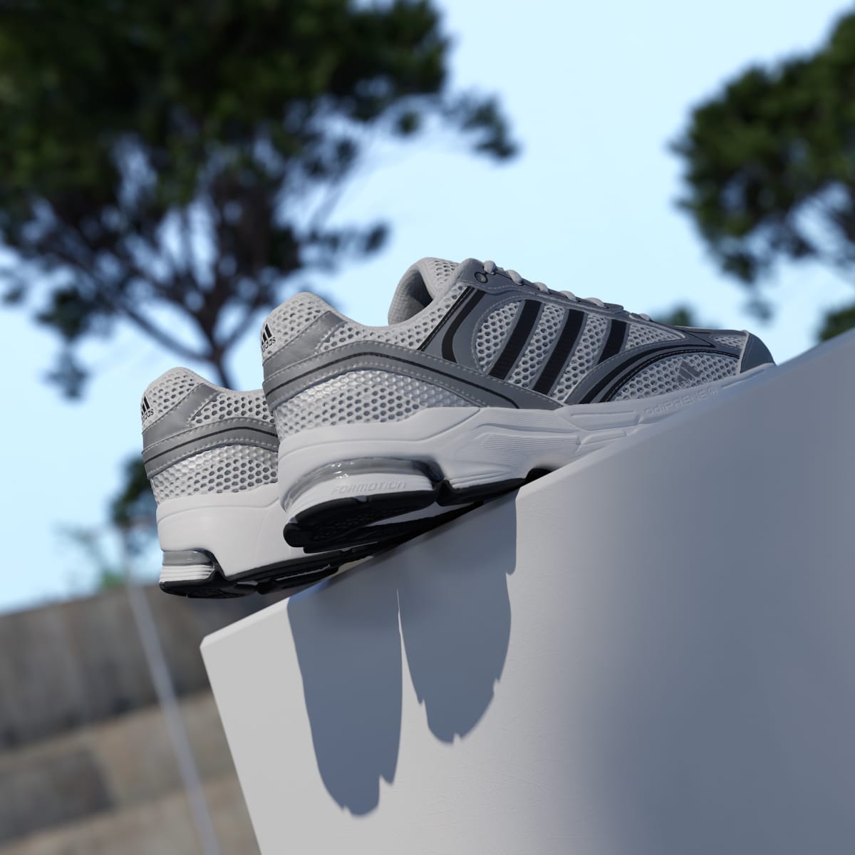 adidas Women's Spiritain 2000 Shoes - Cloud White / Silver Metallic / Core Black