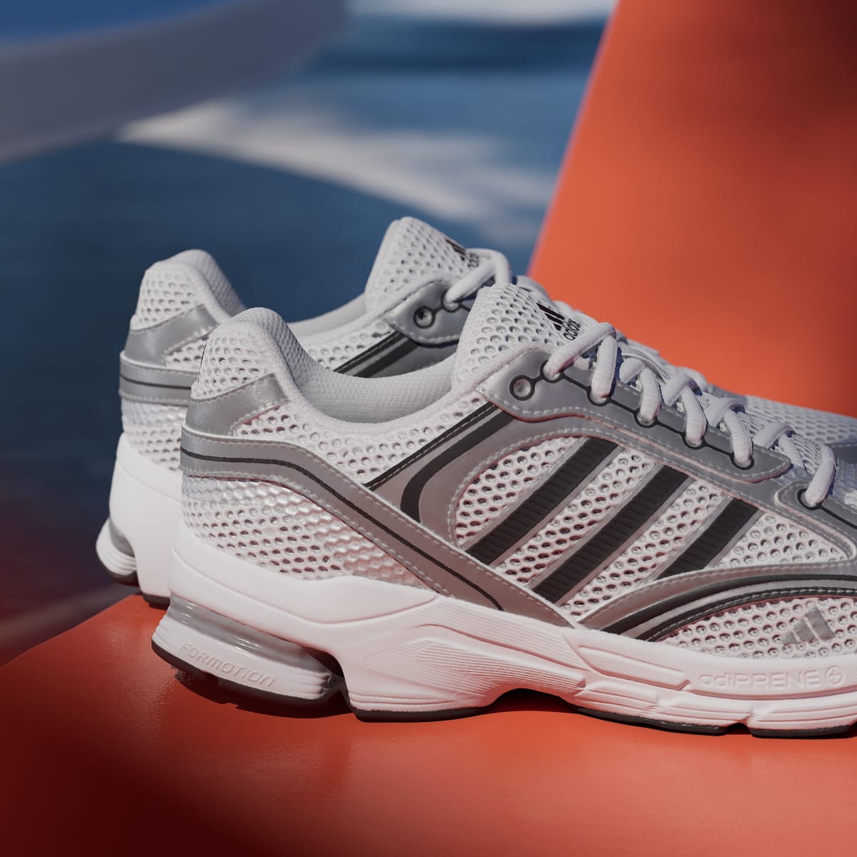 adidas Women's Spiritain 2000 Shoes - Cloud White / Silver Metallic / Core Black