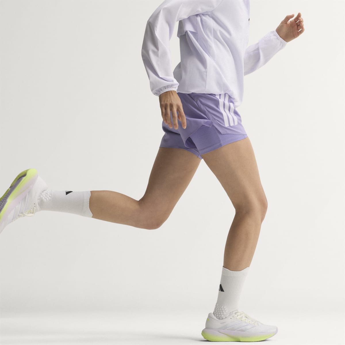 adidas Women's Supernova Rise 3 Running Shoes - Crystal White / Silver Metallic / Purple Tint