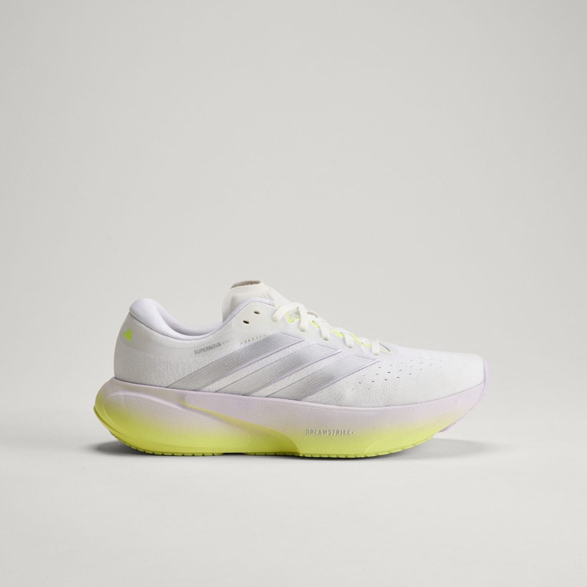adidas Women's Supernova Rise 3 Running Shoes - Crystal White / Silver Metallic / Purple Tint