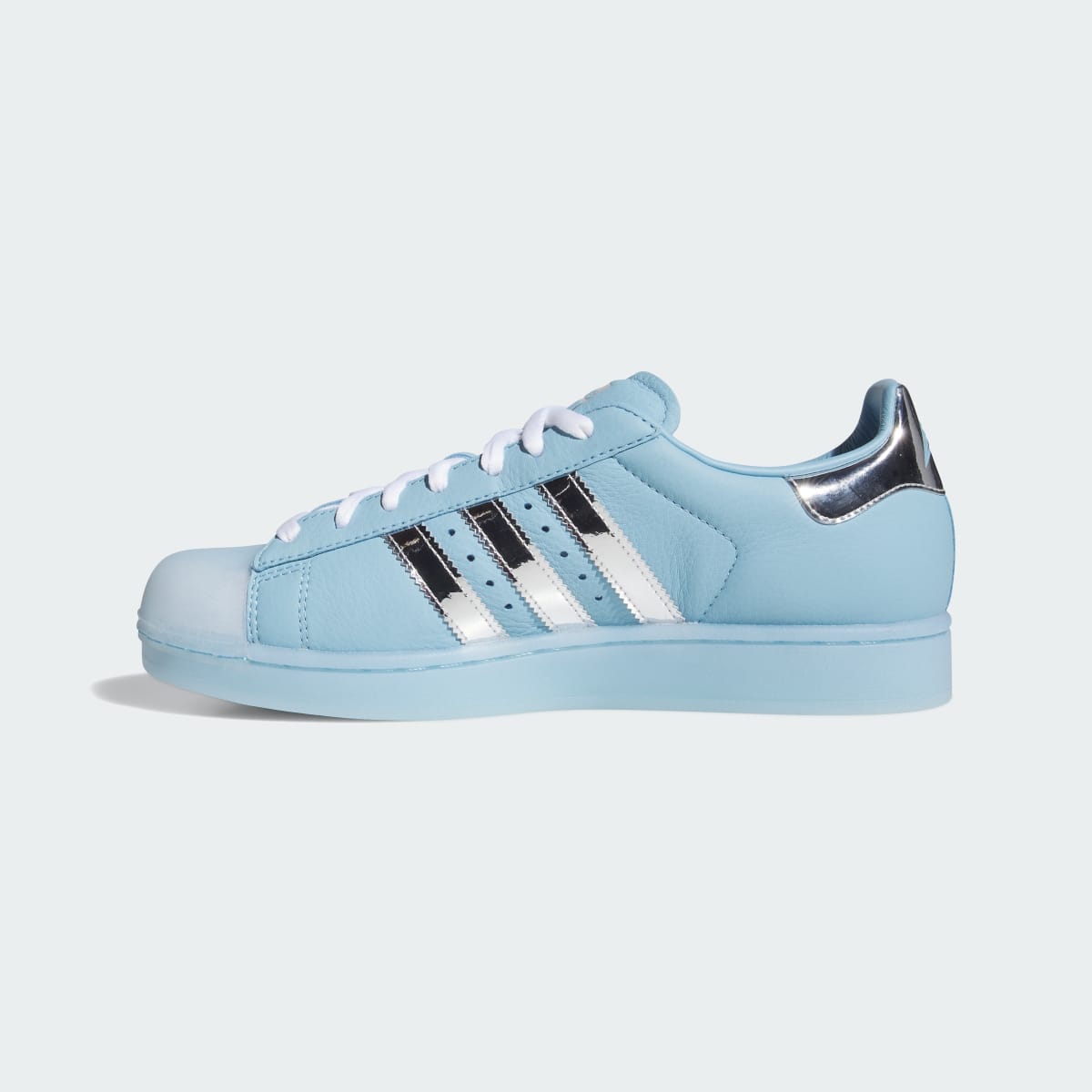 adidas Women's Superstar II Shoes - Clear Blue / Tech Grey Metallic / Cloud White