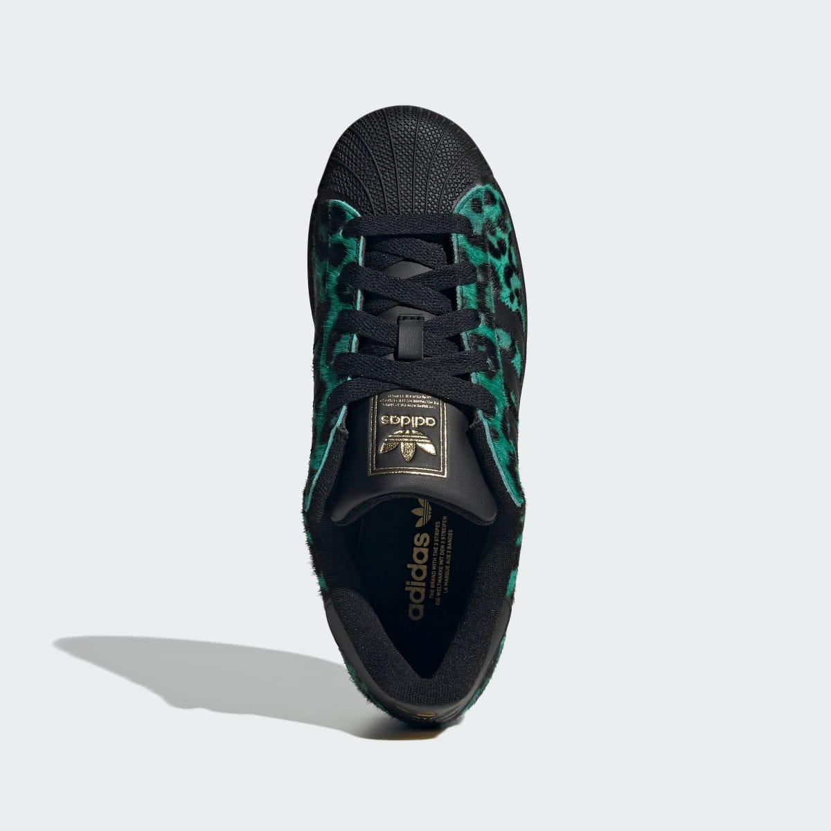 adidas Women's Superstar II Shoes - Semi Screaming Green / Core Black / Gold Metallic