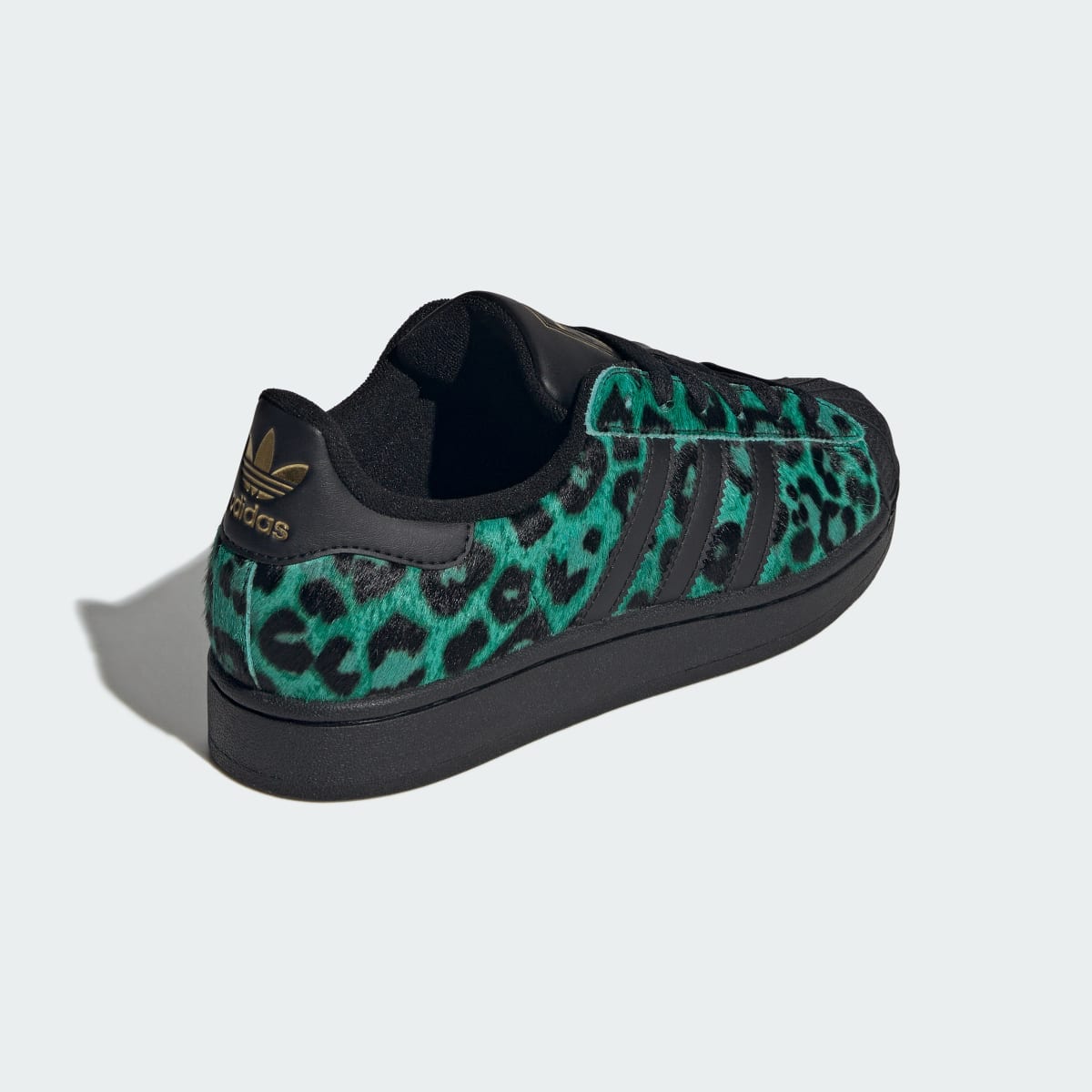 adidas Women's Superstar II Shoes - Semi Screaming Green / Core Black / Gold Metallic