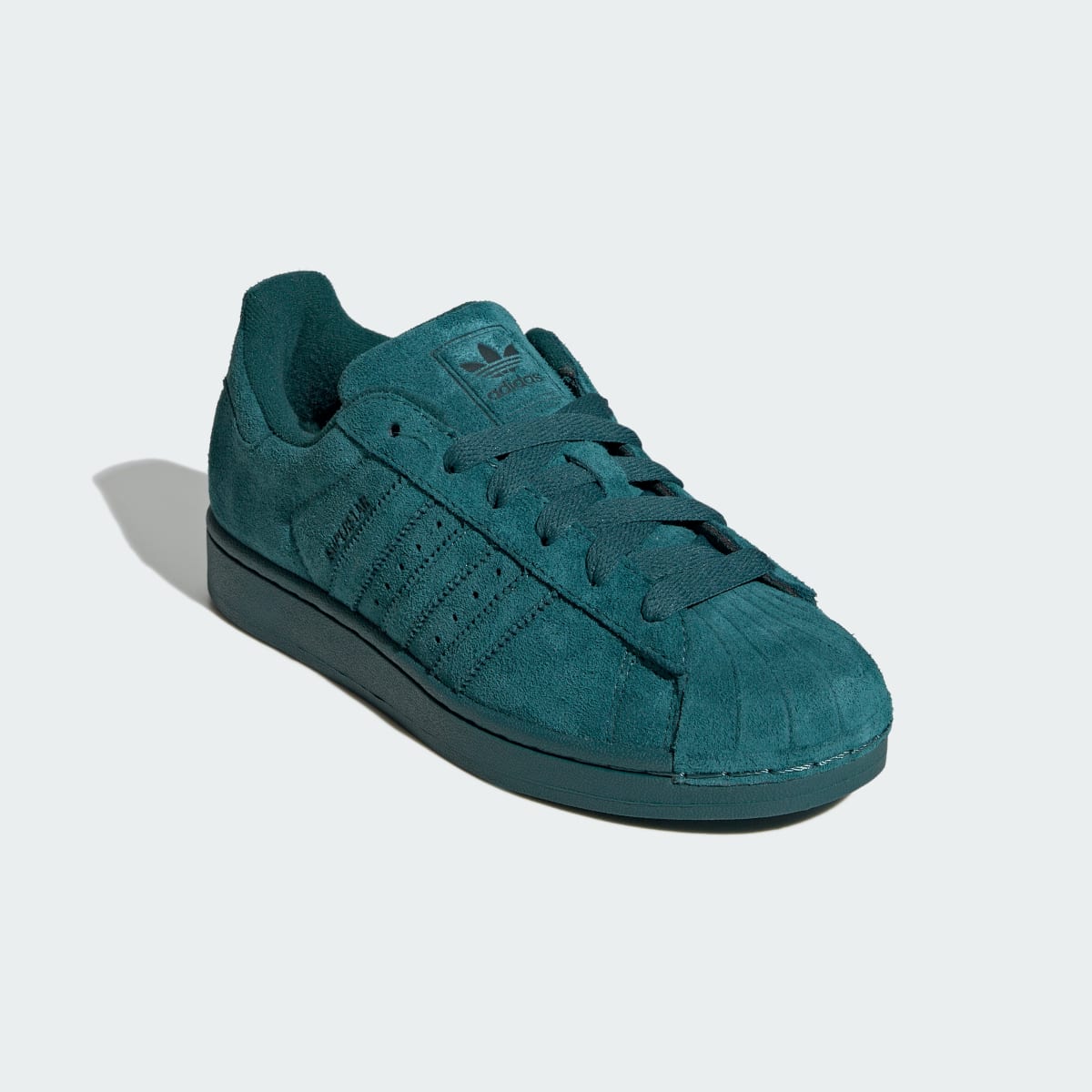 adidas Women's Superstar II Shoes - Rich Green / Rich Green / Core Black