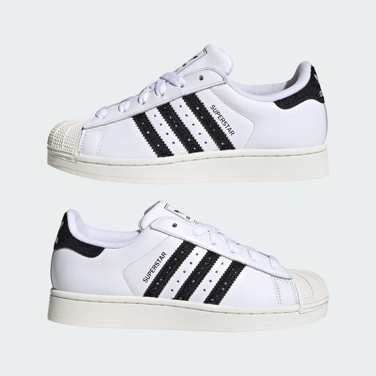 adidas Women's Superstar II Shoes - Cloud White / Core Black / Off White