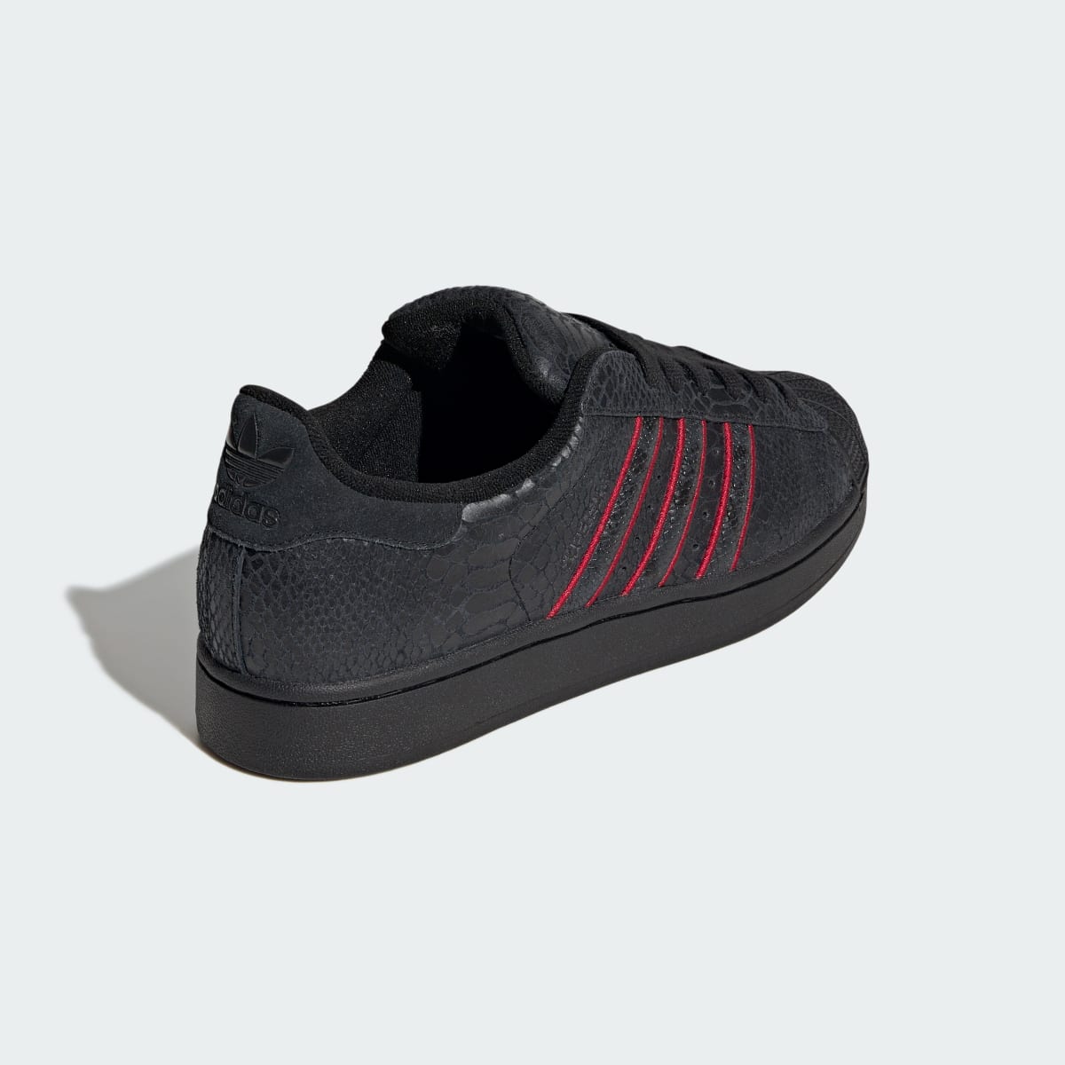 adidas Women's Superstar II shoes - Core Black / Team Victory Red / Utility Black