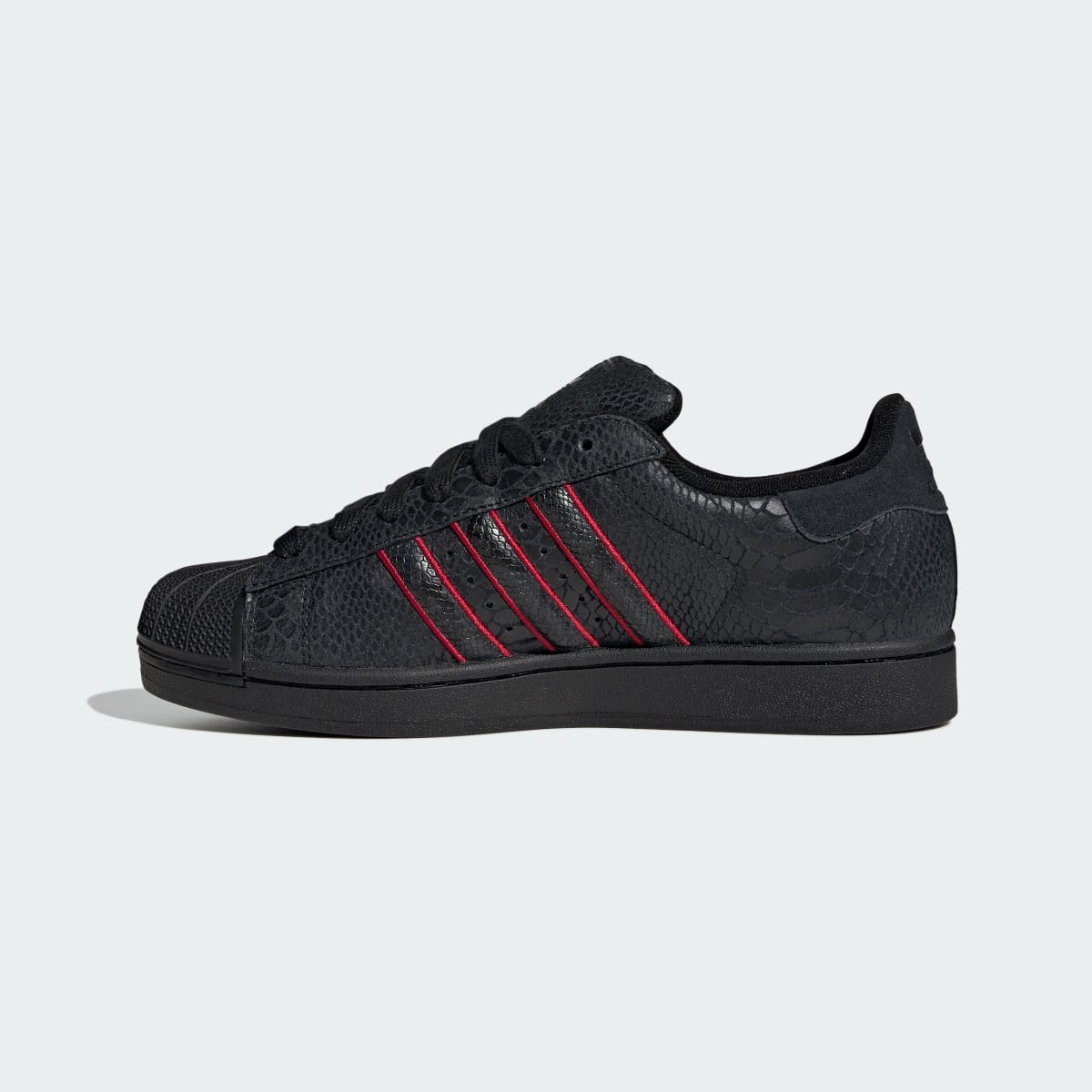 adidas Women's Superstar II shoes - Core Black / Team Victory Red / Utility Black